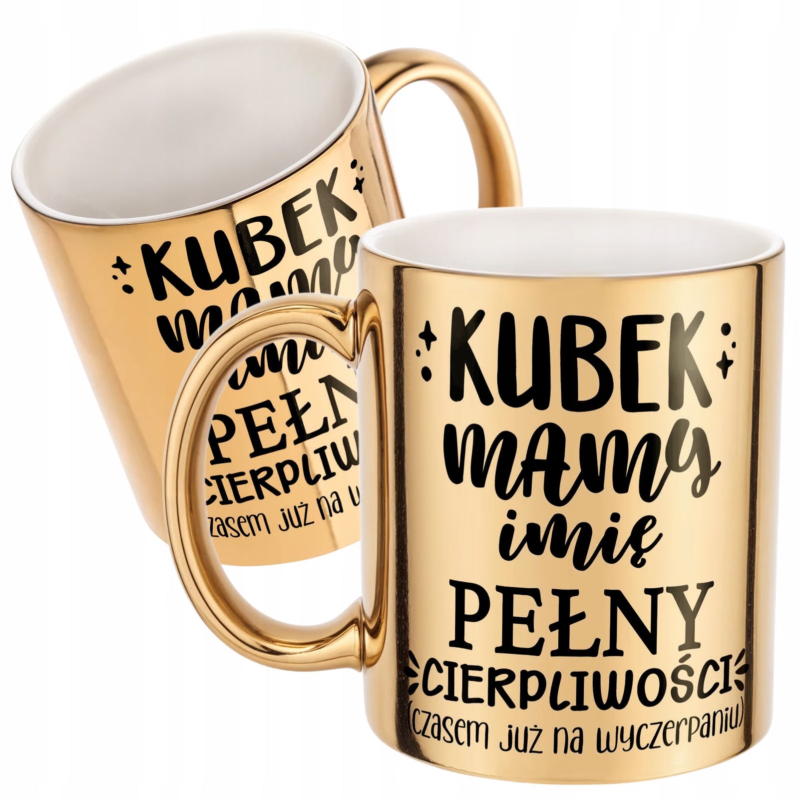 Złoty Kubek ceramiczny Personalizowany Dzień Matki Dla Mamy Prezent