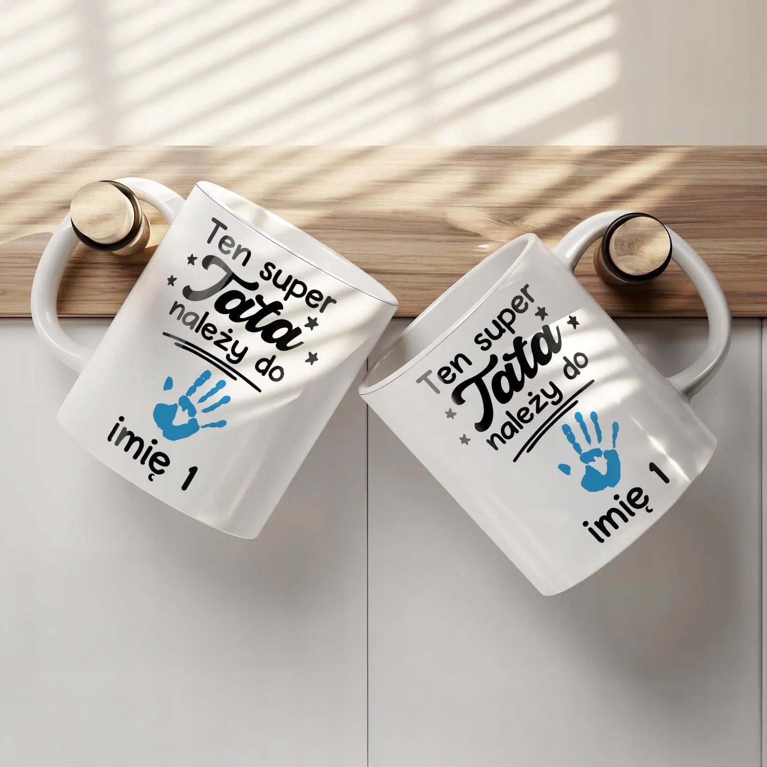 Kubek ceramiczny Personalizowany Dzień Ojca Tata Należy Do Imię Prezent