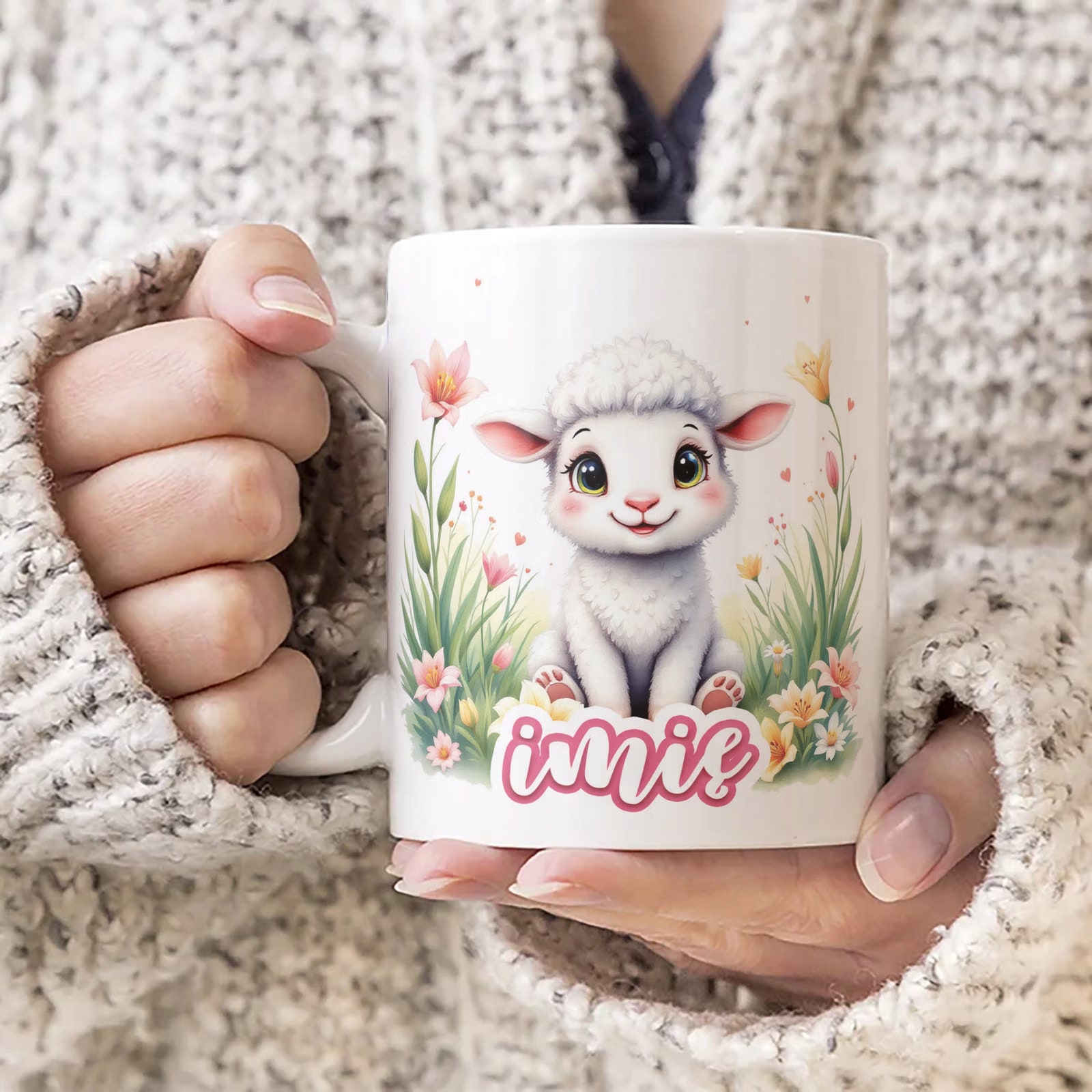 Kubek ceramiczny Wielkanocny Personalizowany Z okazji Świąt Wielkanocnych