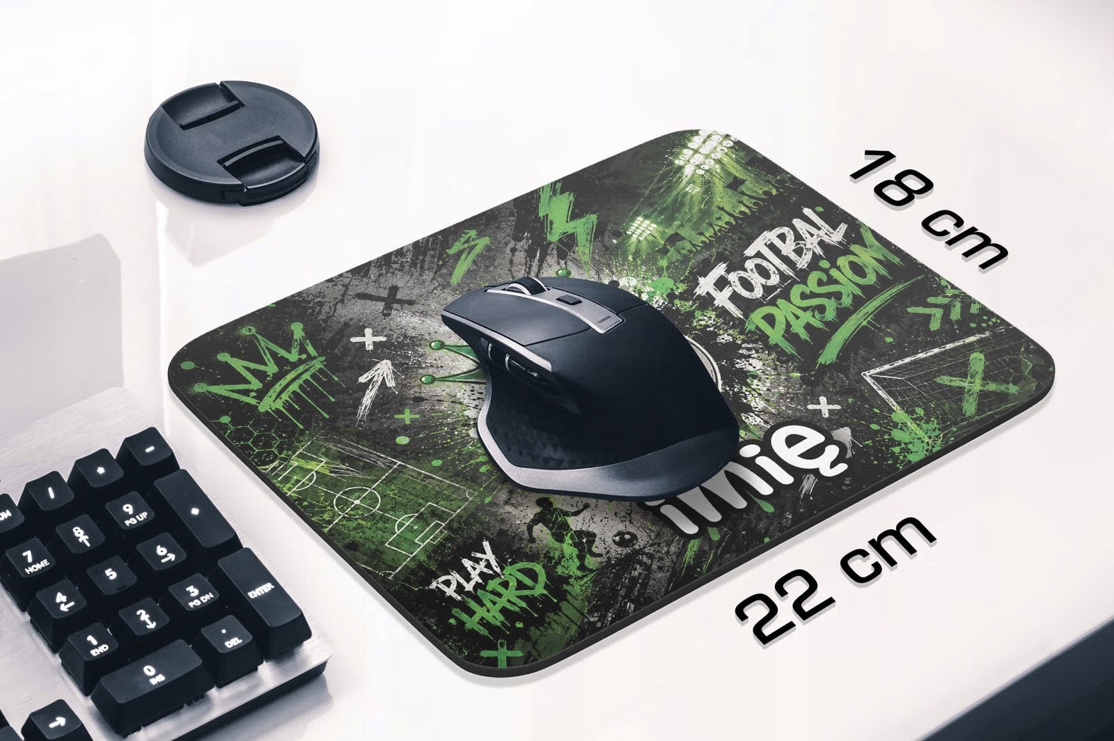 Podkładka pod mysz personalizowana z nadrukiem Piłka nożna dla graczy