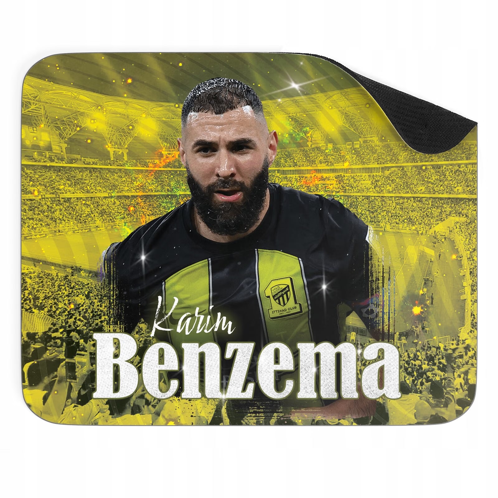 Zestaw Kubek Piłkarski + Podkładka pod mysz Karim Benzema Al-Ittihad