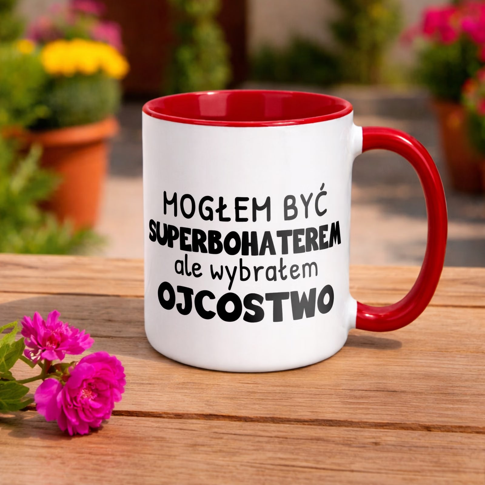 Kubek ceramiczny Dzień Ojca Dla Taty Mogłem Być Superbohaterem