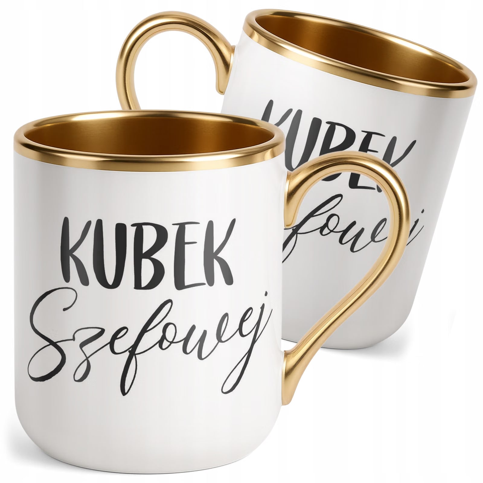 Kubek Premium Złoty Kubek Szefowej Dla Szefowej Prezent Praca