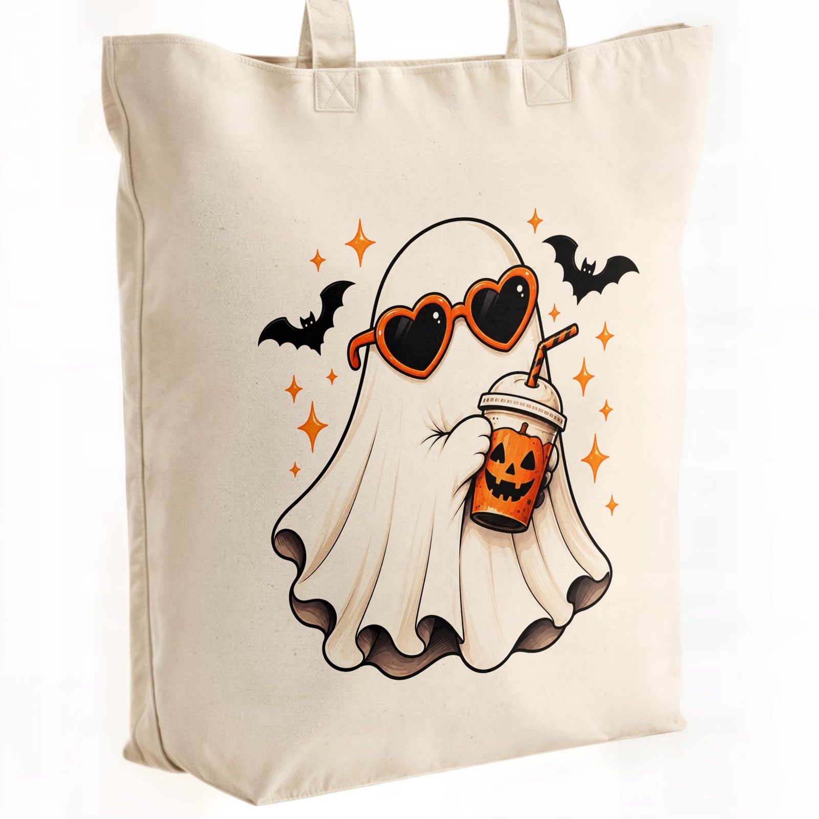 Torba shopper bawełniana premium halloween na zakupy z nadrukiem