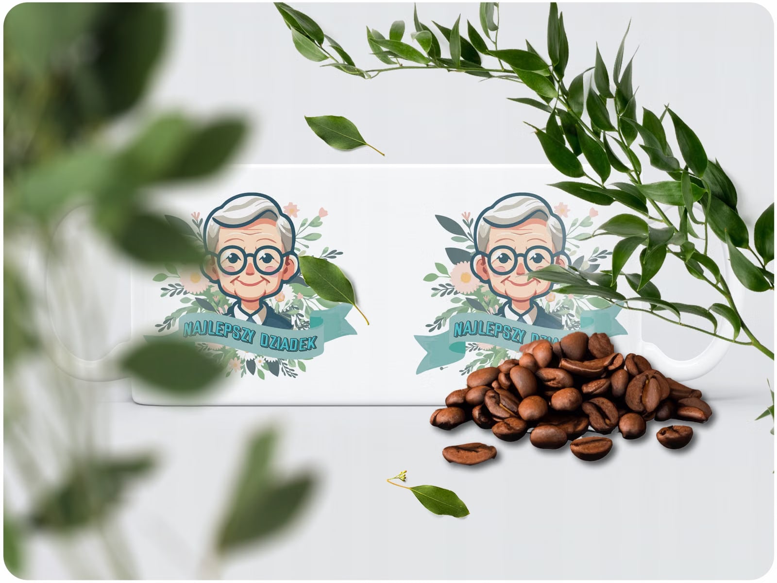 Kubek ceramiczny 330 ml Na Dzień Dziadka Prezent Upominek Najlepszy Dziadek