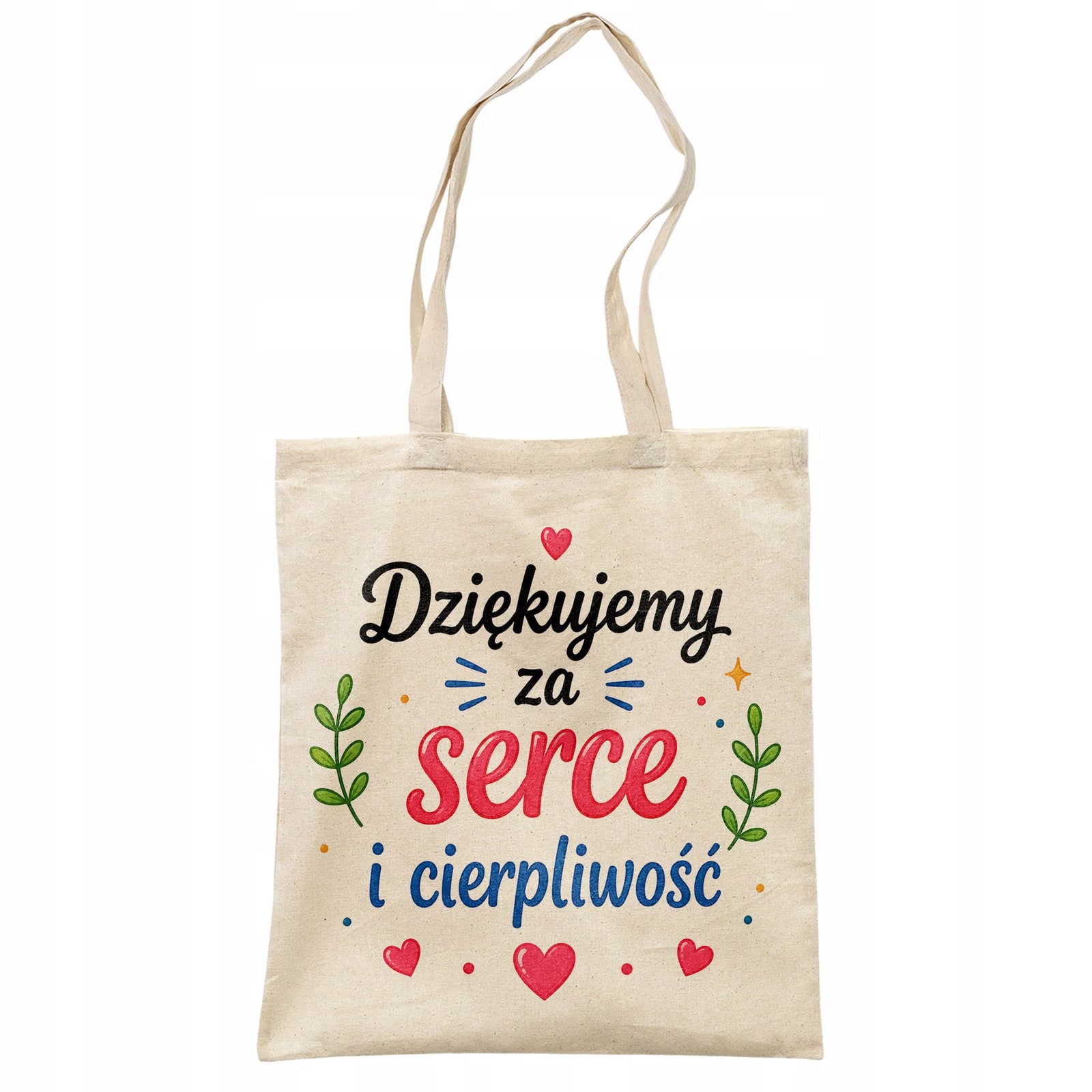 Torba shopper bawełniana Dzień Nauczyciela na zakupy z nadrukiem prezent