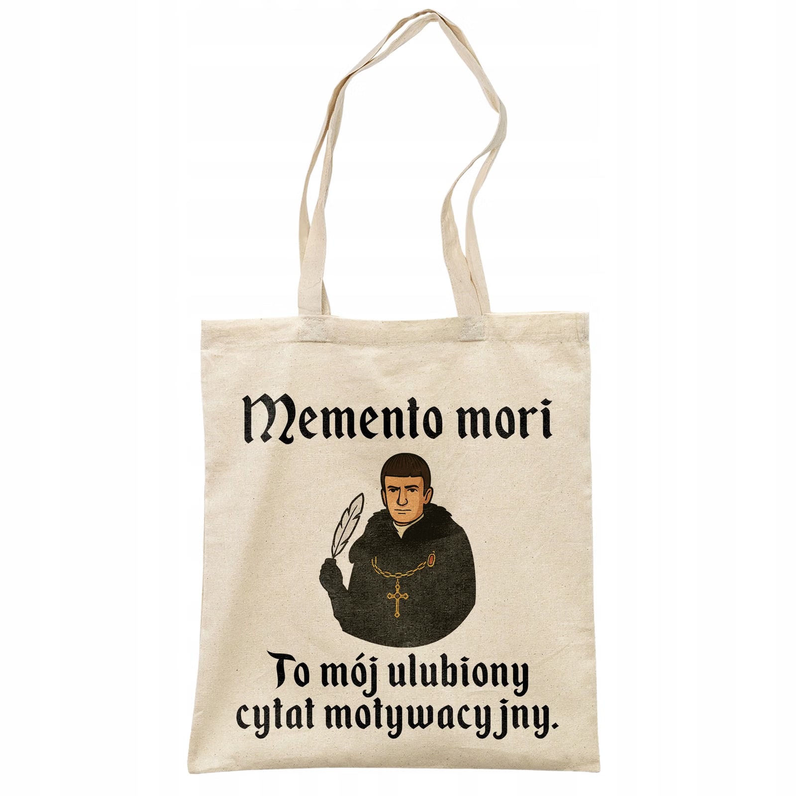 Torba bawełniana na zakupy 1670 Memento Mori Cytat Motywacyjny