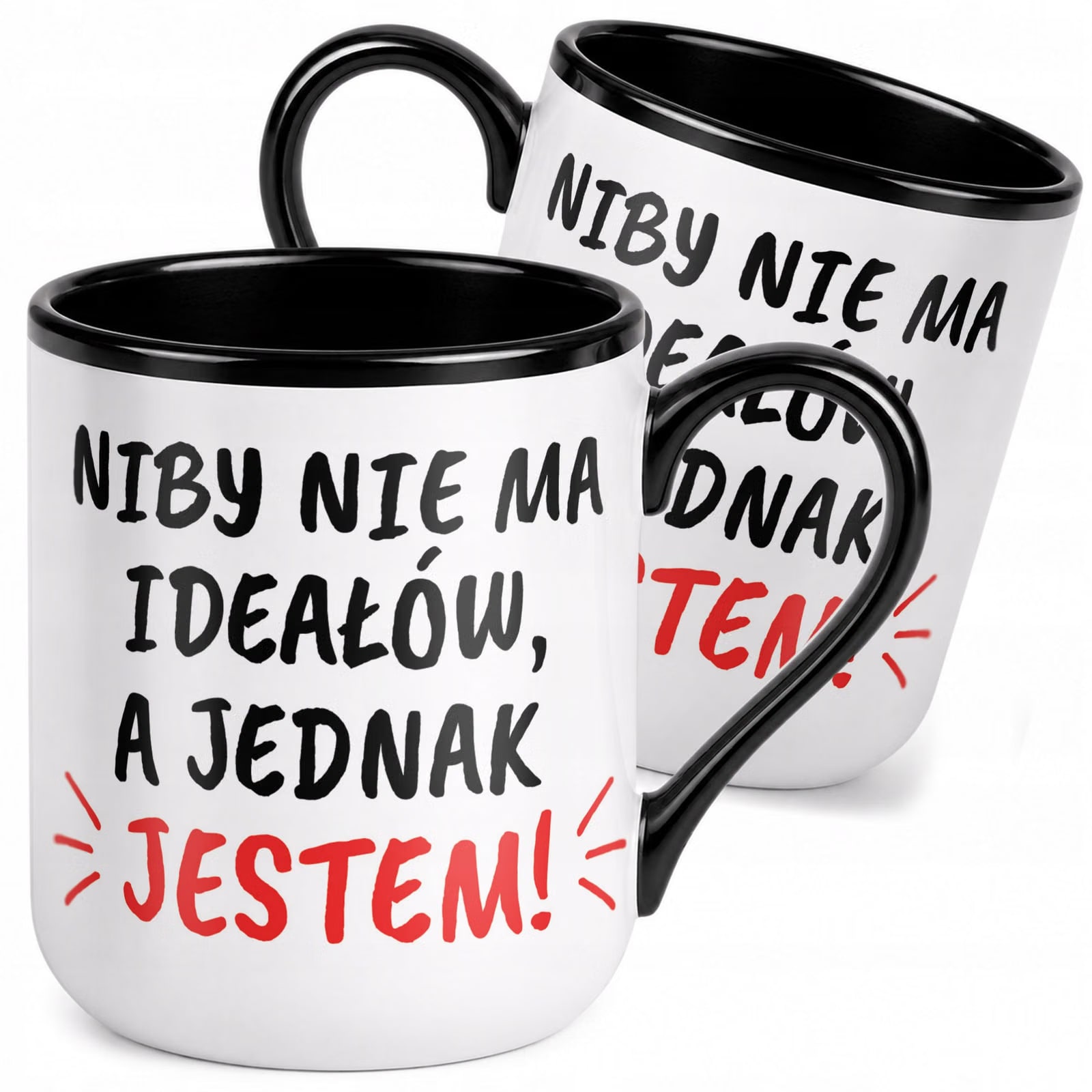Kubek z nadrukiem Premium Czarny Dzień Kobiet Dla Kobiety Upominek Prezent