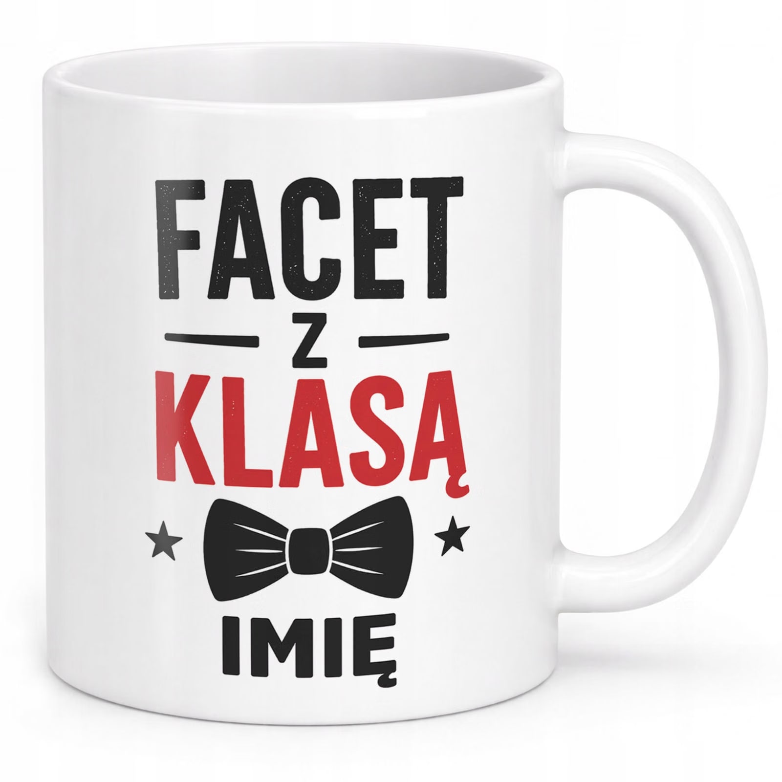 Biały Kubek personalizowany z nadrukiem Dzień Chłopaka Dla Mężczyzny