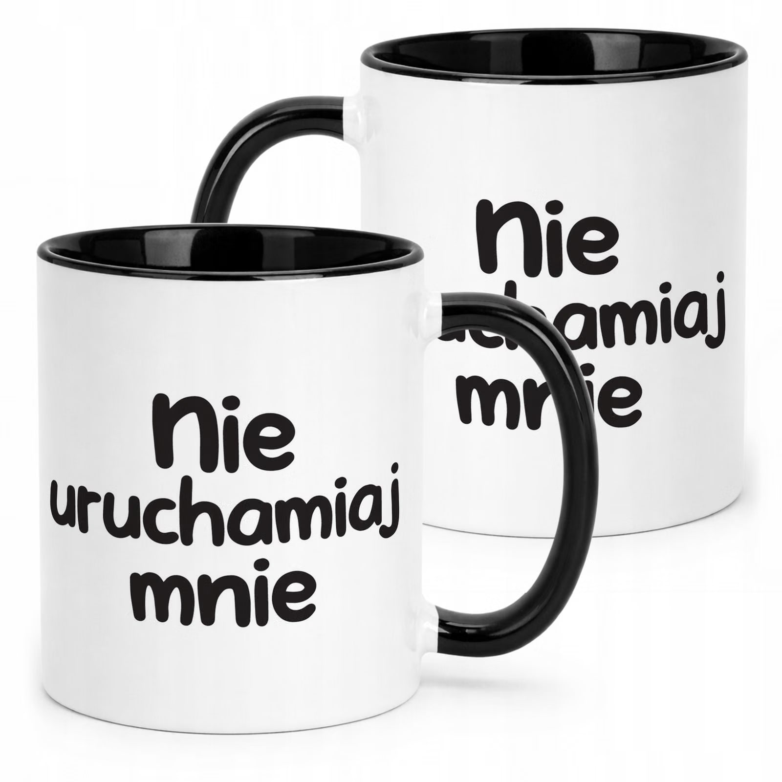 Kubek ceramiczn Nie Uruchamiaj Mnie Śmieszny Zabawny Prezent