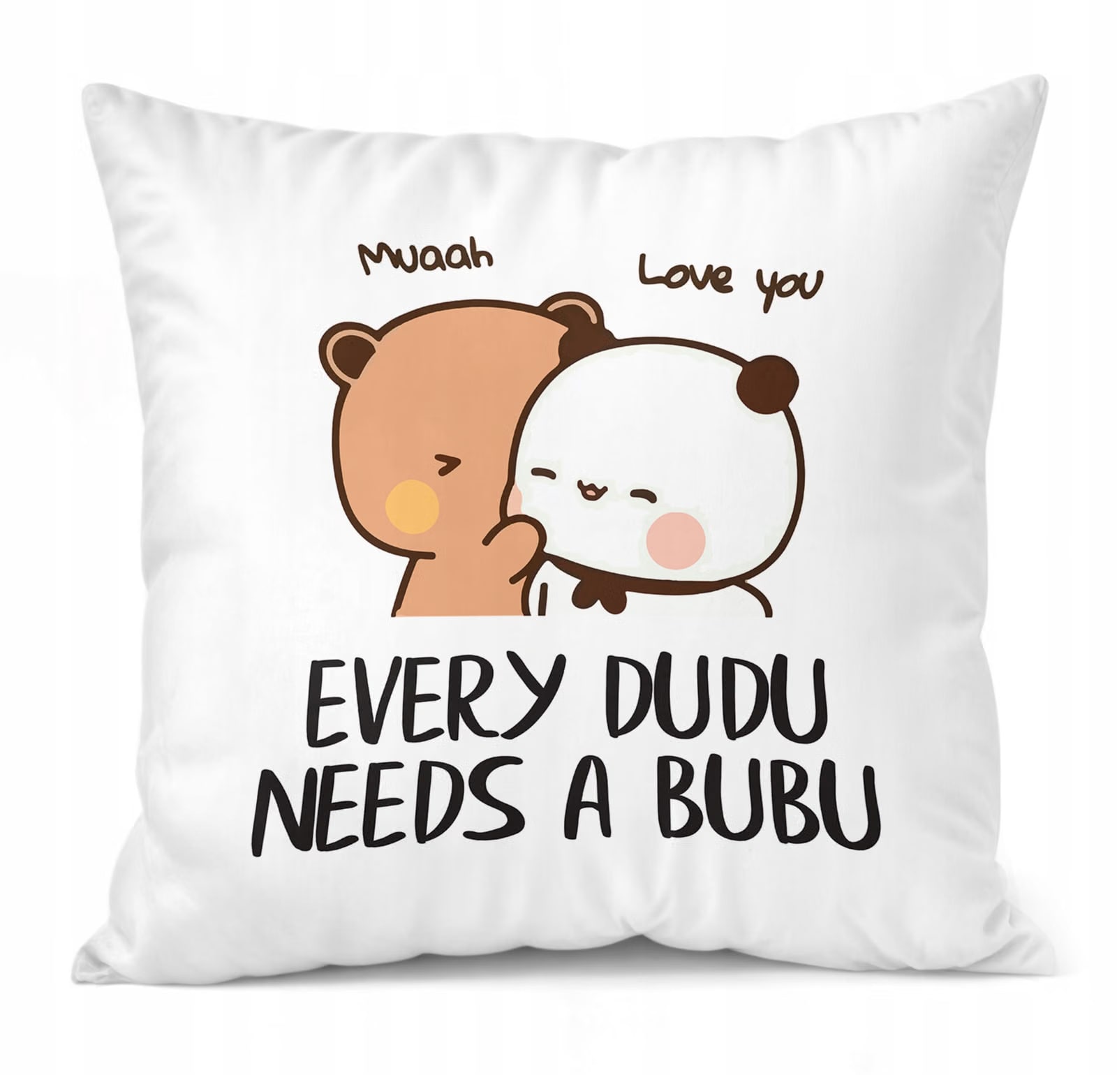 Zestaw Kubek + Poduszka 38×38 cm Walentynki Bubu i Dudu Dla Pary Prezent
