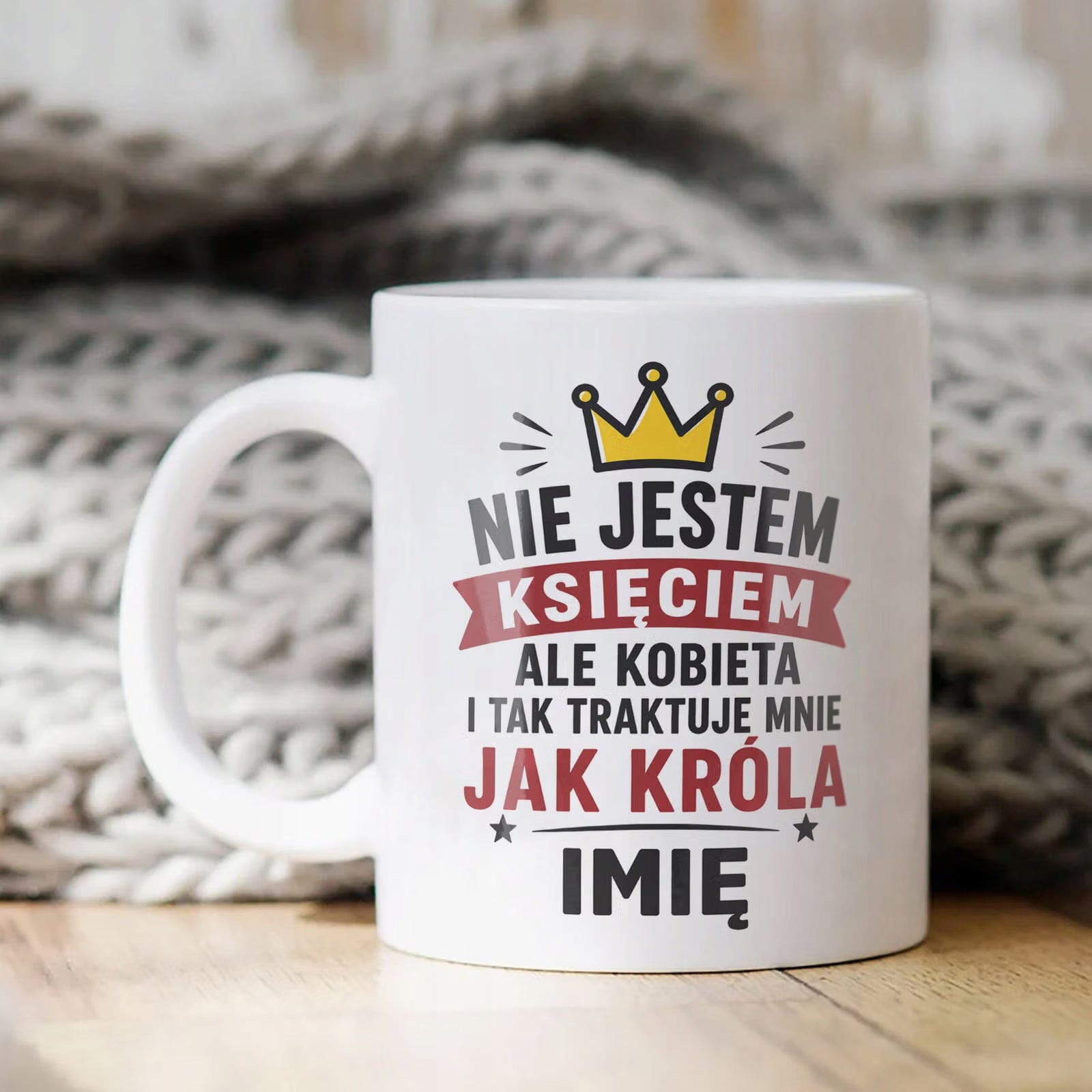 Biały Kubek personalizowany z nadrukiem Dzień Chłopaka Dla Mężczyzny
