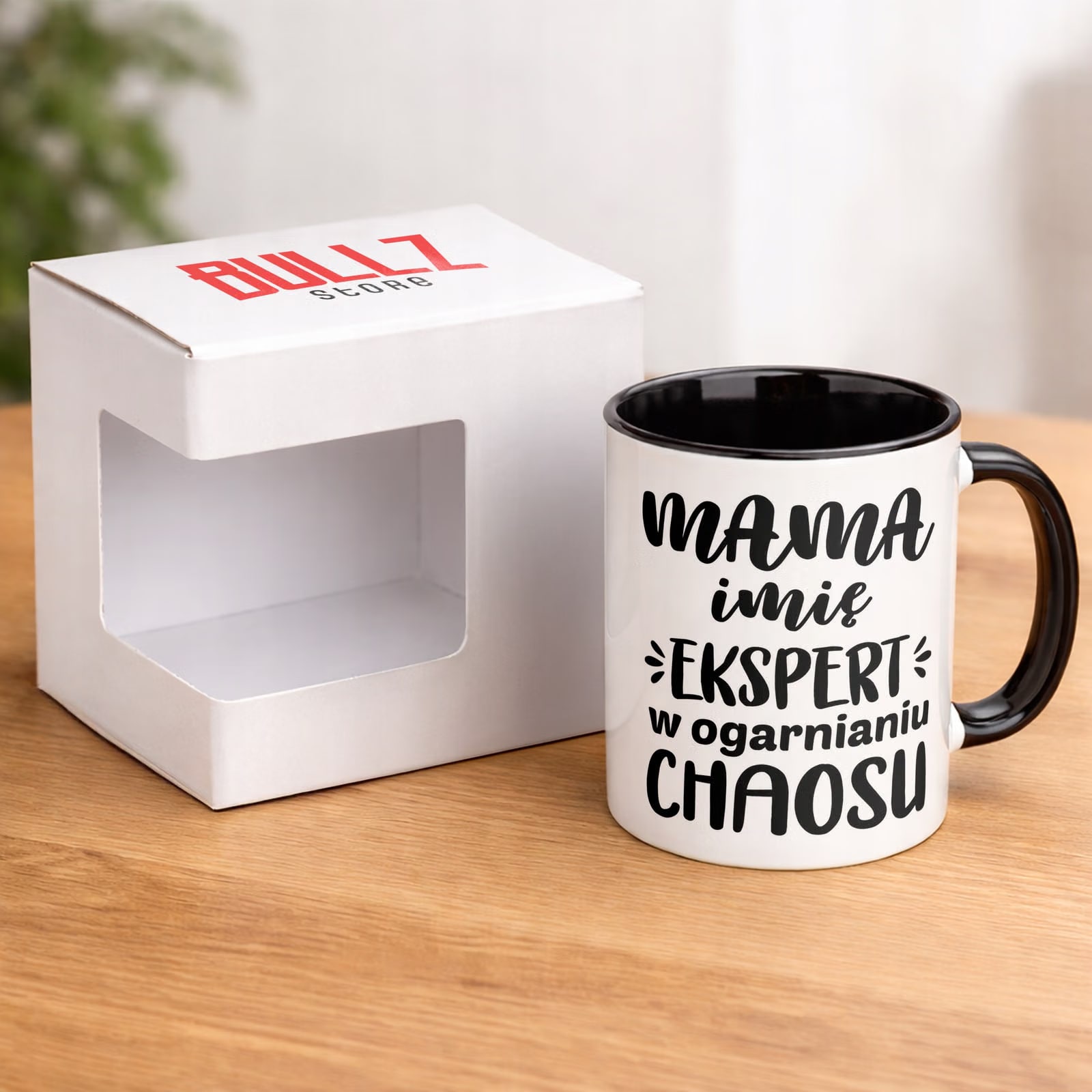 Kubek Czarny Personalizowany Dzień Matki Dla Mamy Prezent Upominek