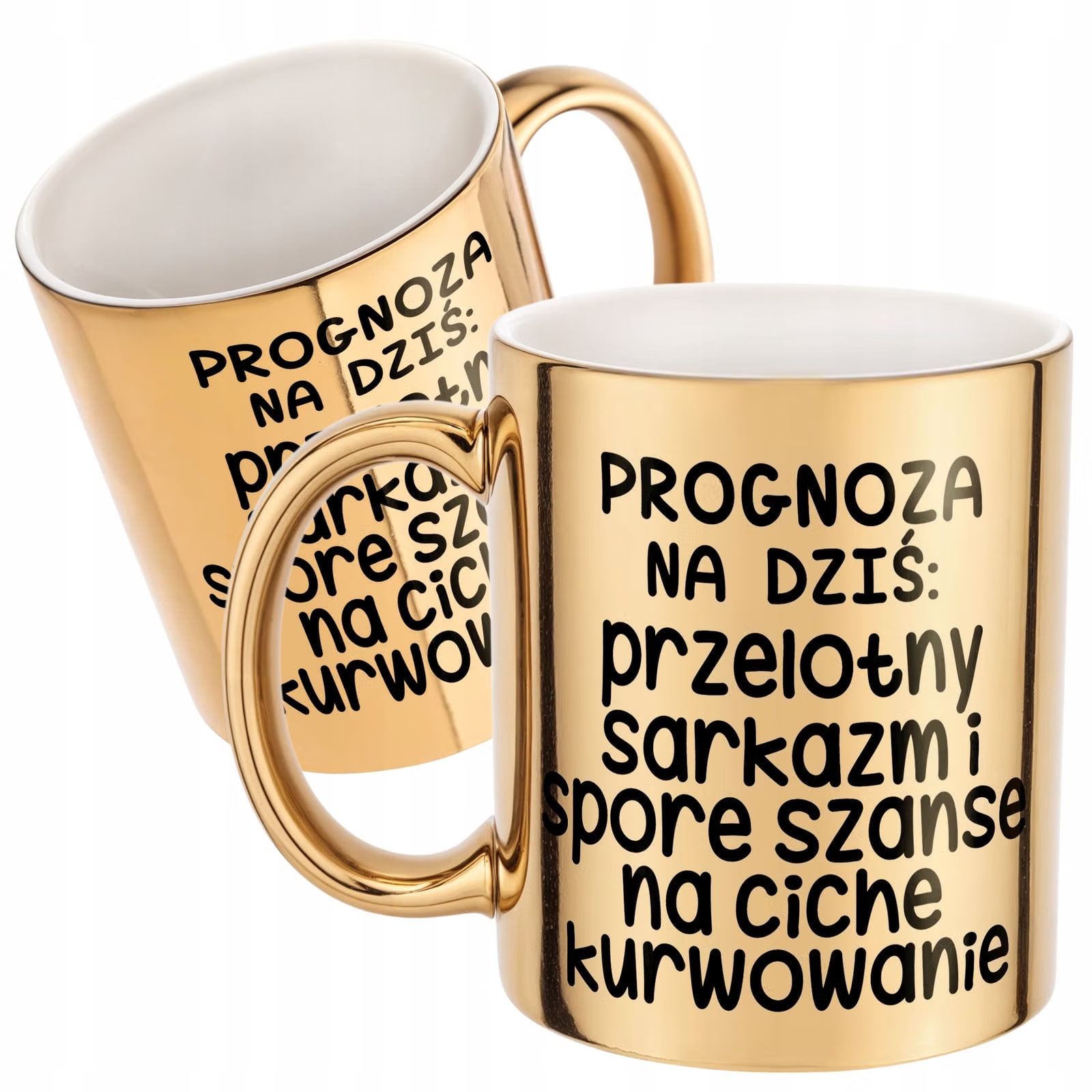 Złoty Kubek Progonoza Pogody Na Dziś Śmieszny Zabawny Prezent