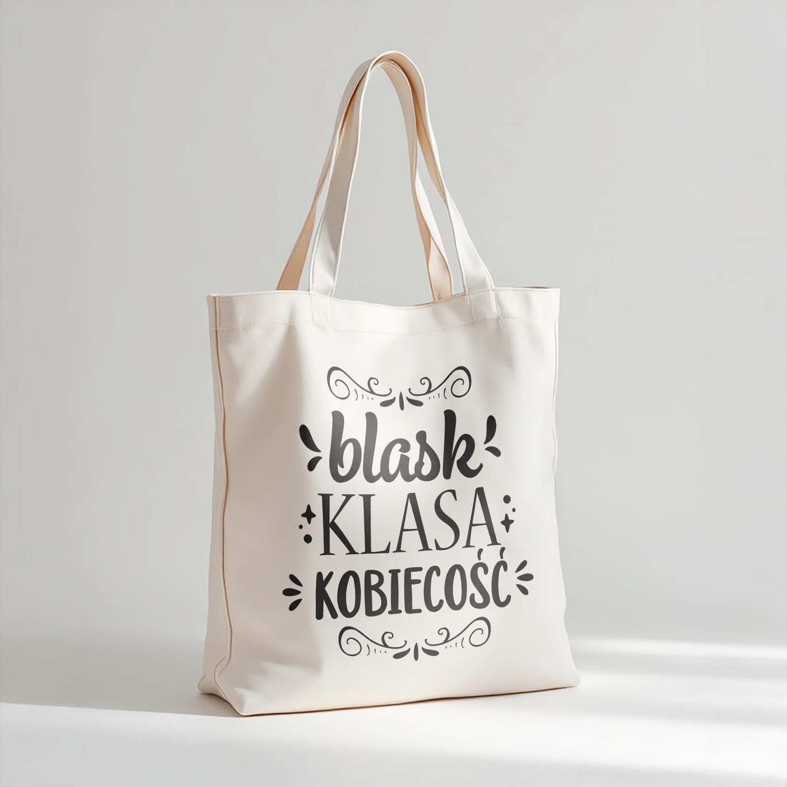 Torba bawełniana premium prezent na Dzień Kobiet Blask Kobiecość Klasa
