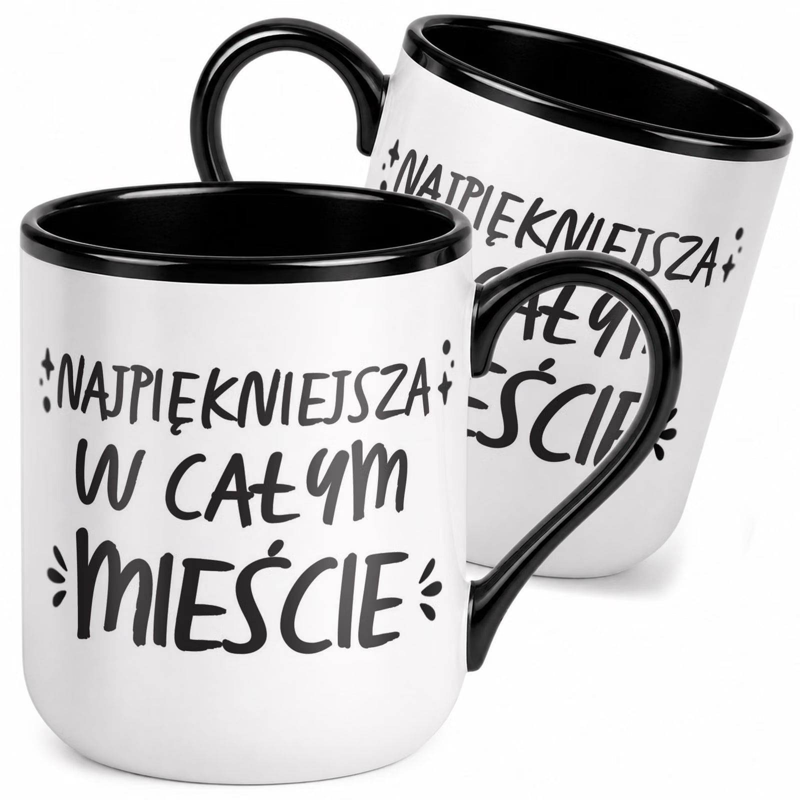 Kubek z nadrukiem Premium Czarny Dzień Kobiet Dla Kobiety Upominek Prezent