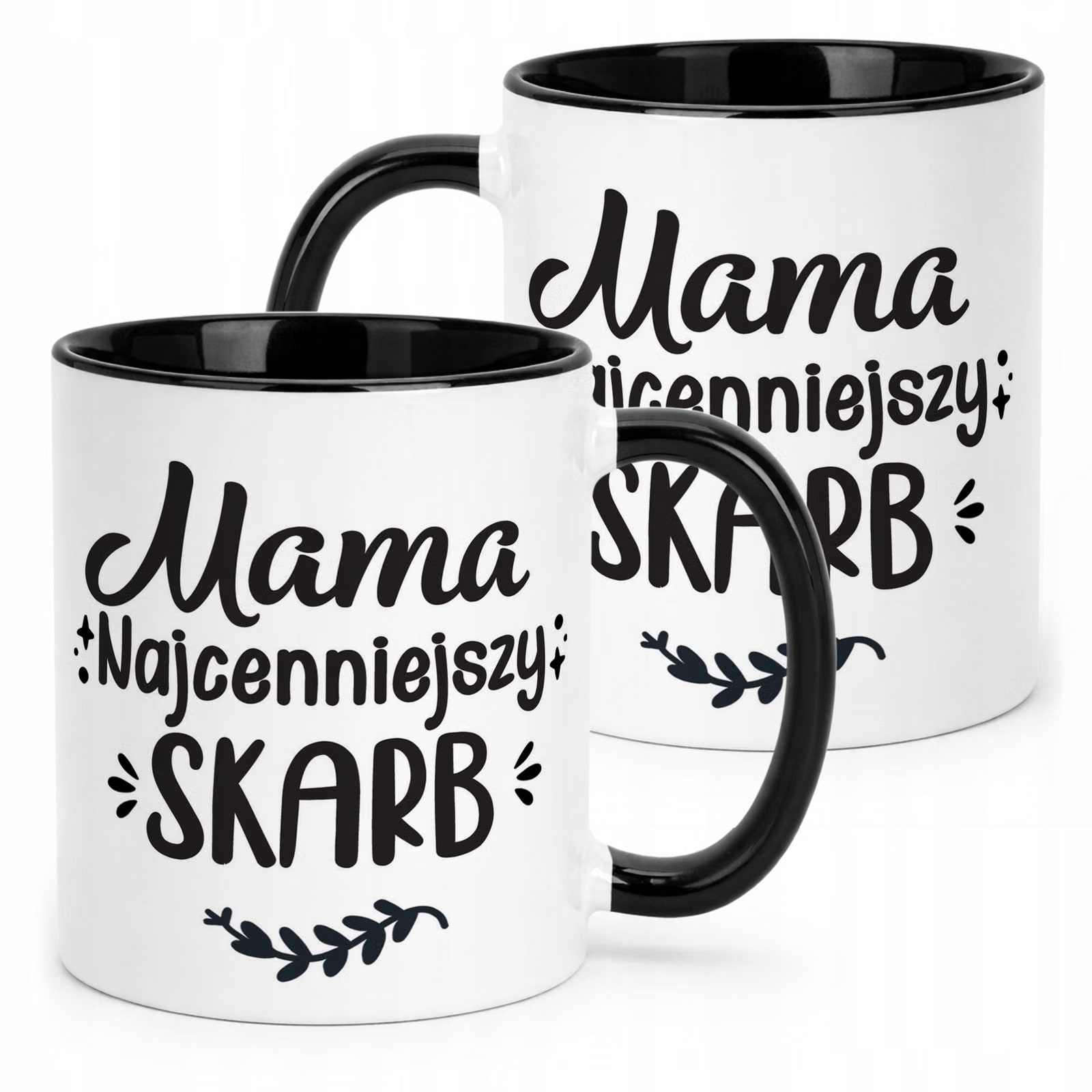 Kubek Czarny Dzień Matki Dla Mamy Prezent Mama Najcenniejszy Skarb