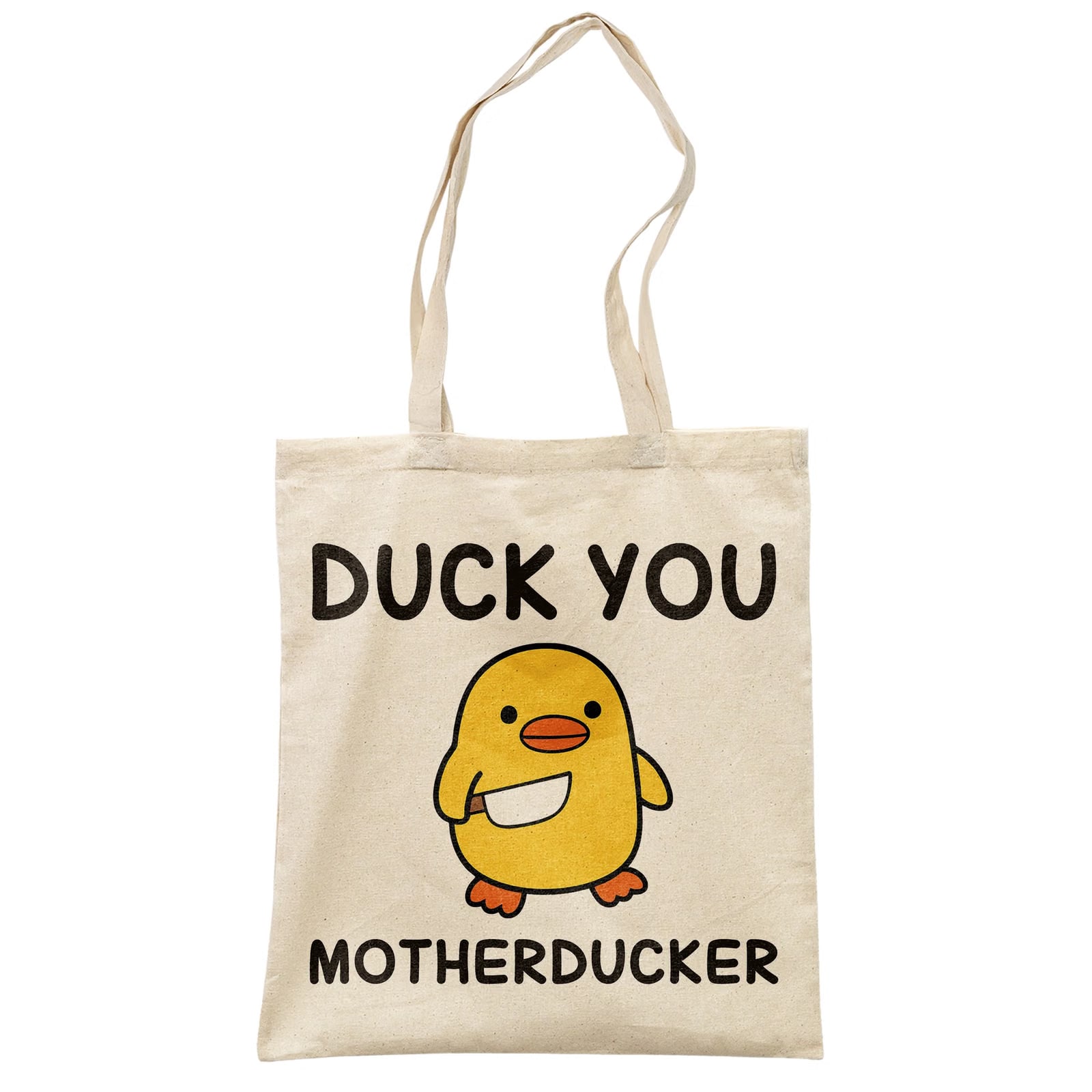 Torba bawełniana na zakupy Duck You Zabawny Prezent
