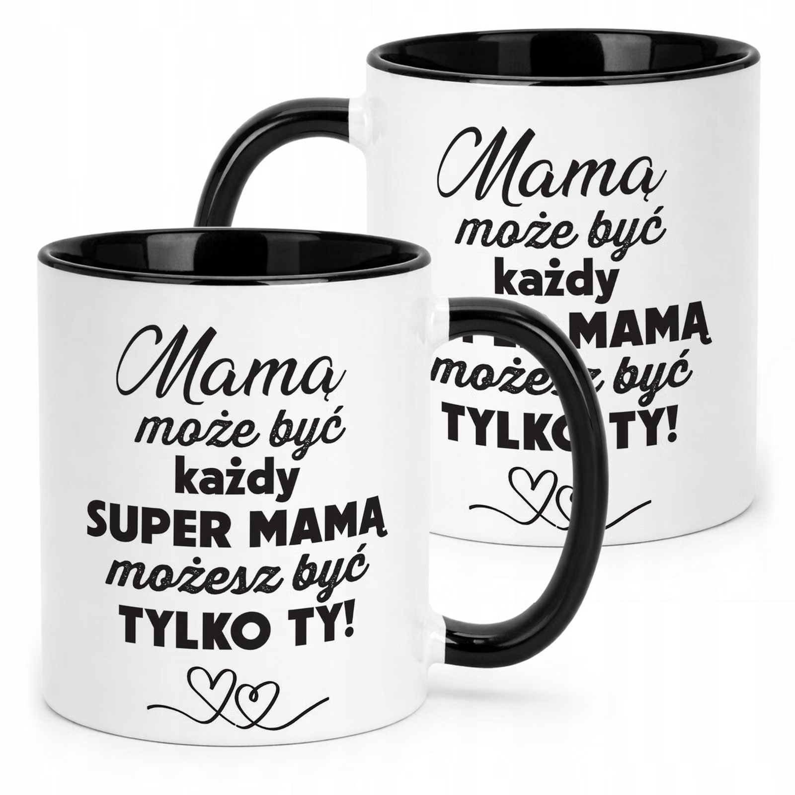Kubek Czarny Dzień Matki Dla Mamy Prezent Upominek Super Mama
