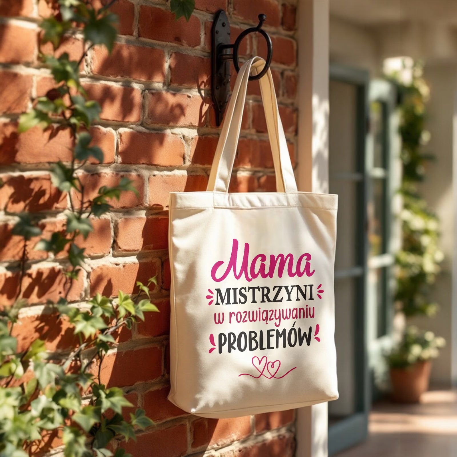 Torba bawełniana premium na zakupy Dzień Matki Prezent Mama Mistrzyni