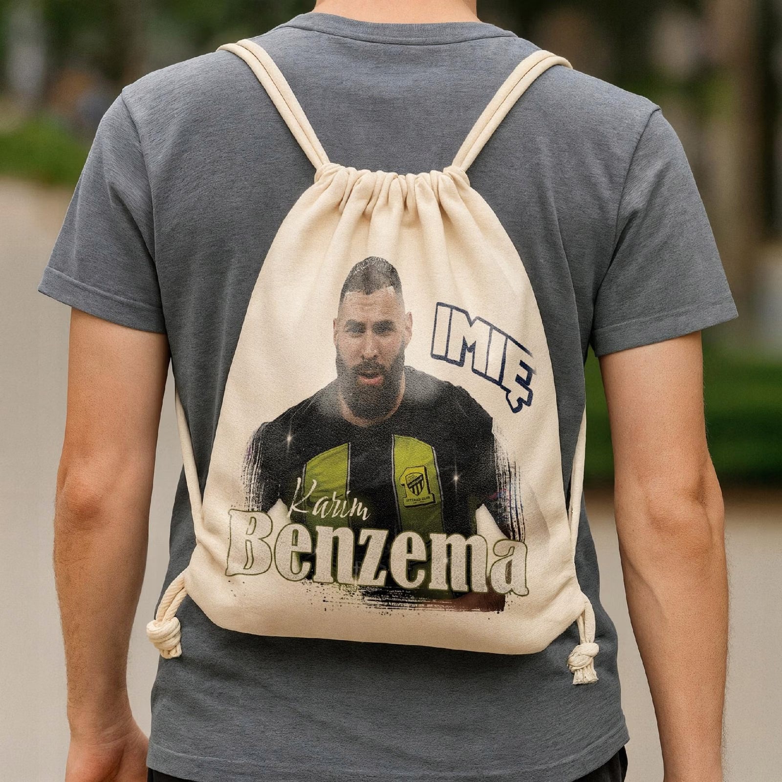 Zestaw personalizowany Kubek + Plecak Karim Benzema Al-Ittihad
