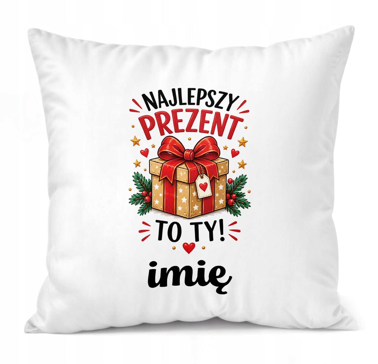 Poduszka Personalizowana 38x38cm z Nadrukiem Boże Narodzenie Prezent