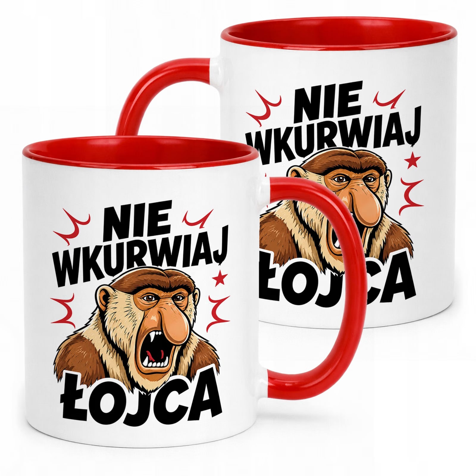 Kubek Czerwony prezent dla taty upominek na Dzień Ojca