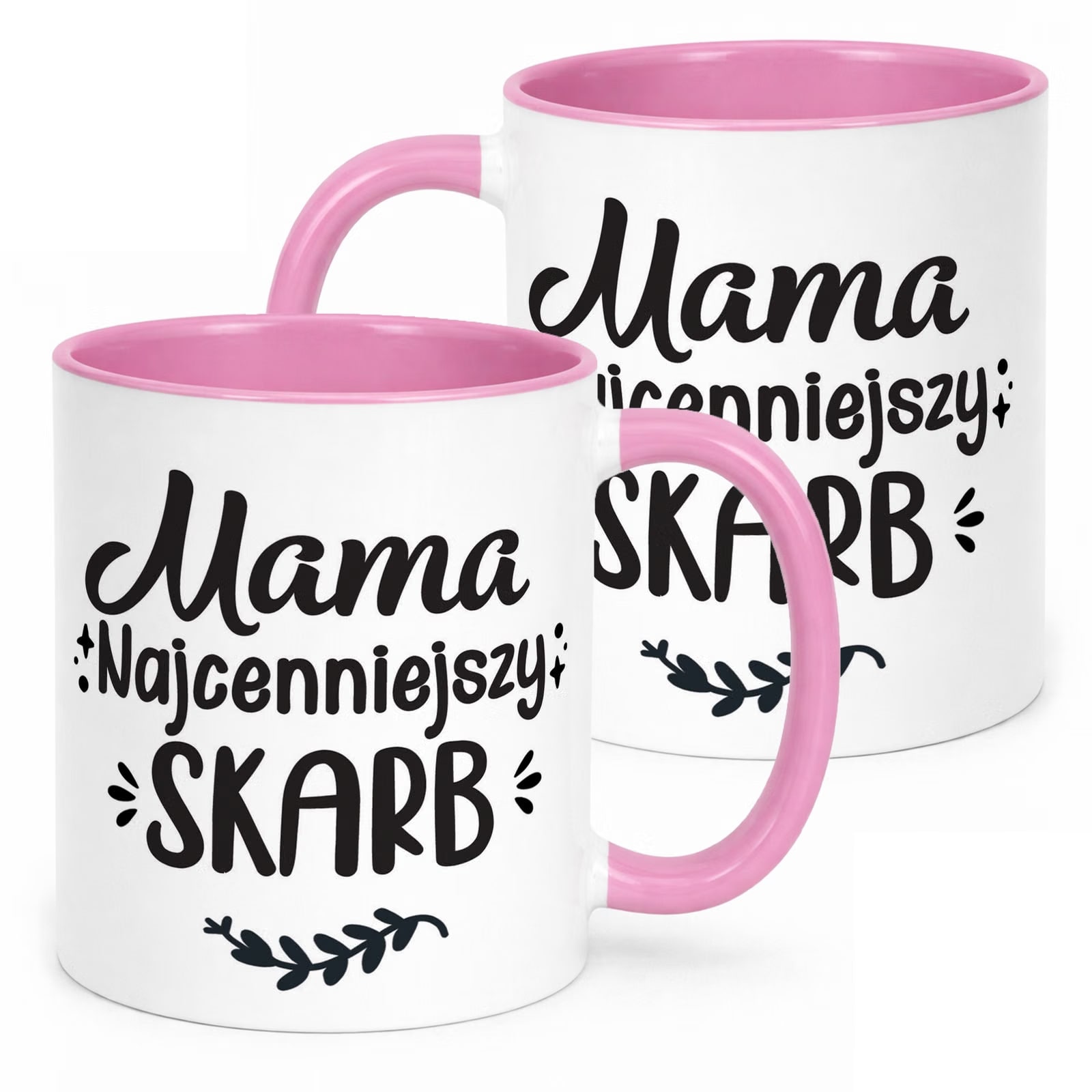 Kubek Różowy Dzień Matki Dla Mamy Prezent Mama Najcenniejszy Skarb