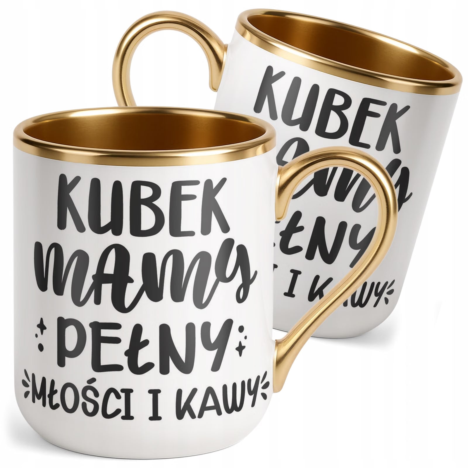 Kubek Premium Złoty Dzień Matki Dla Mamy Prezent Kubek Pełny