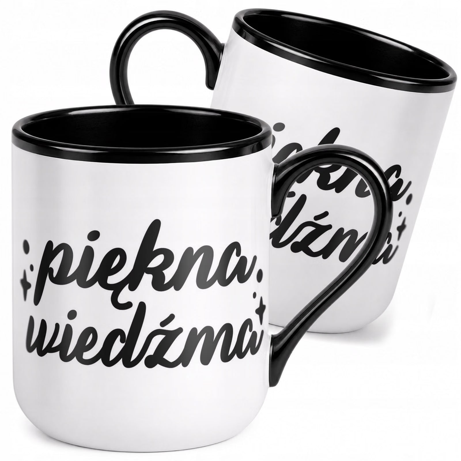 Kubek z nadrukiem Premium Czarny Jesień Halloween Upominek Prezent