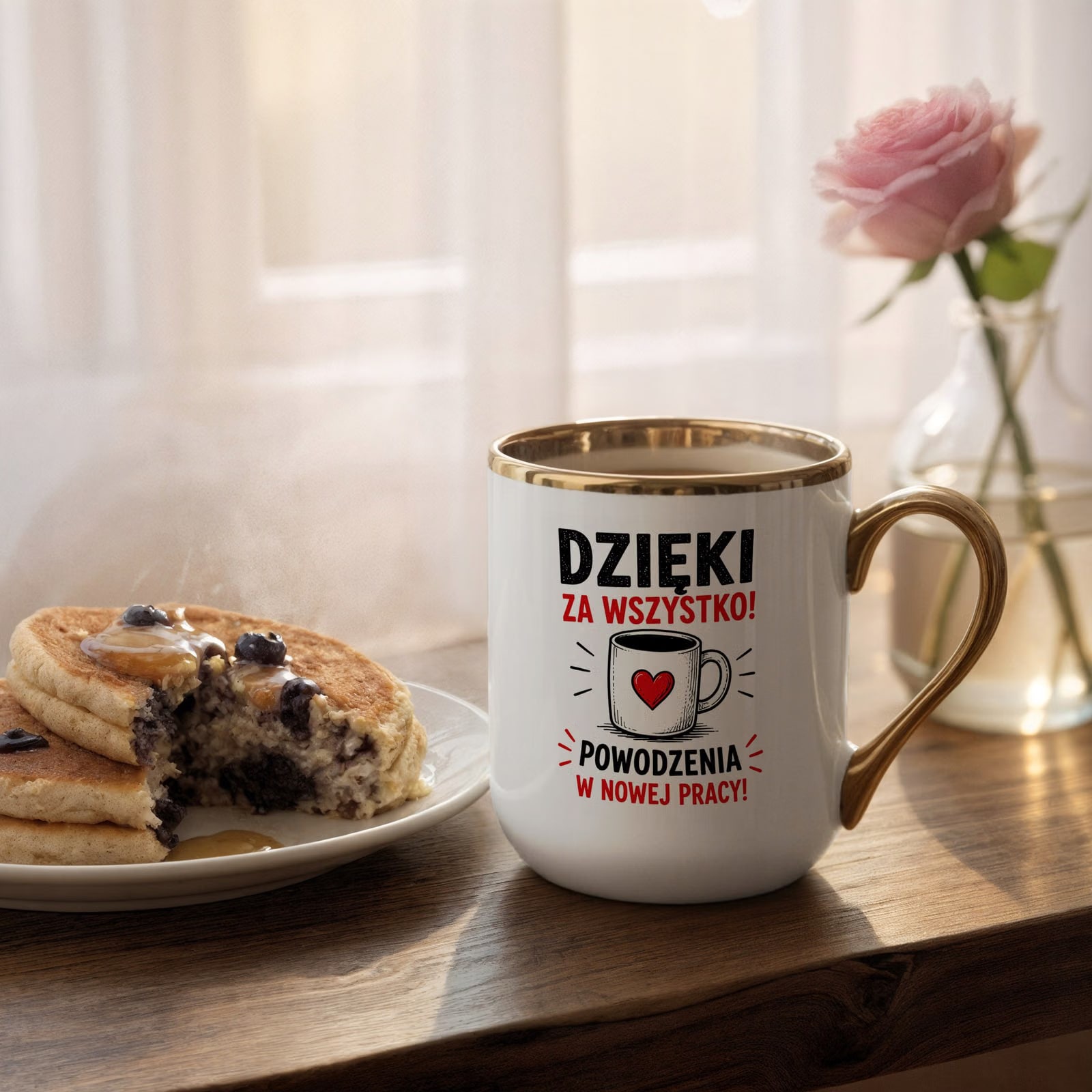 Kubek z nadrukiem Premium Złoty Pożegnanie Odejście z Pracy