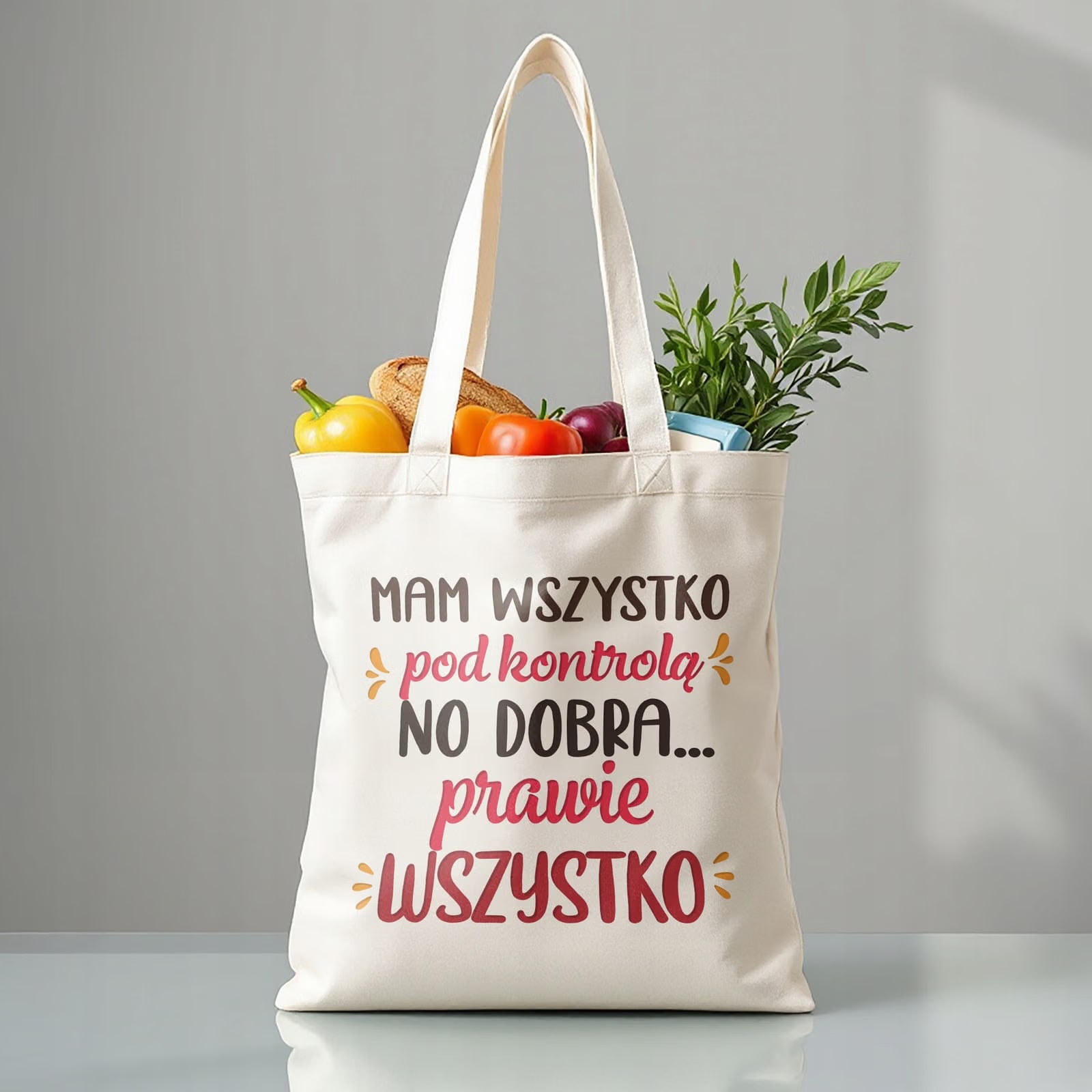 Torba bawełniana premium prezent na Dzień Kobiet Wszystko Pod Kontrolą