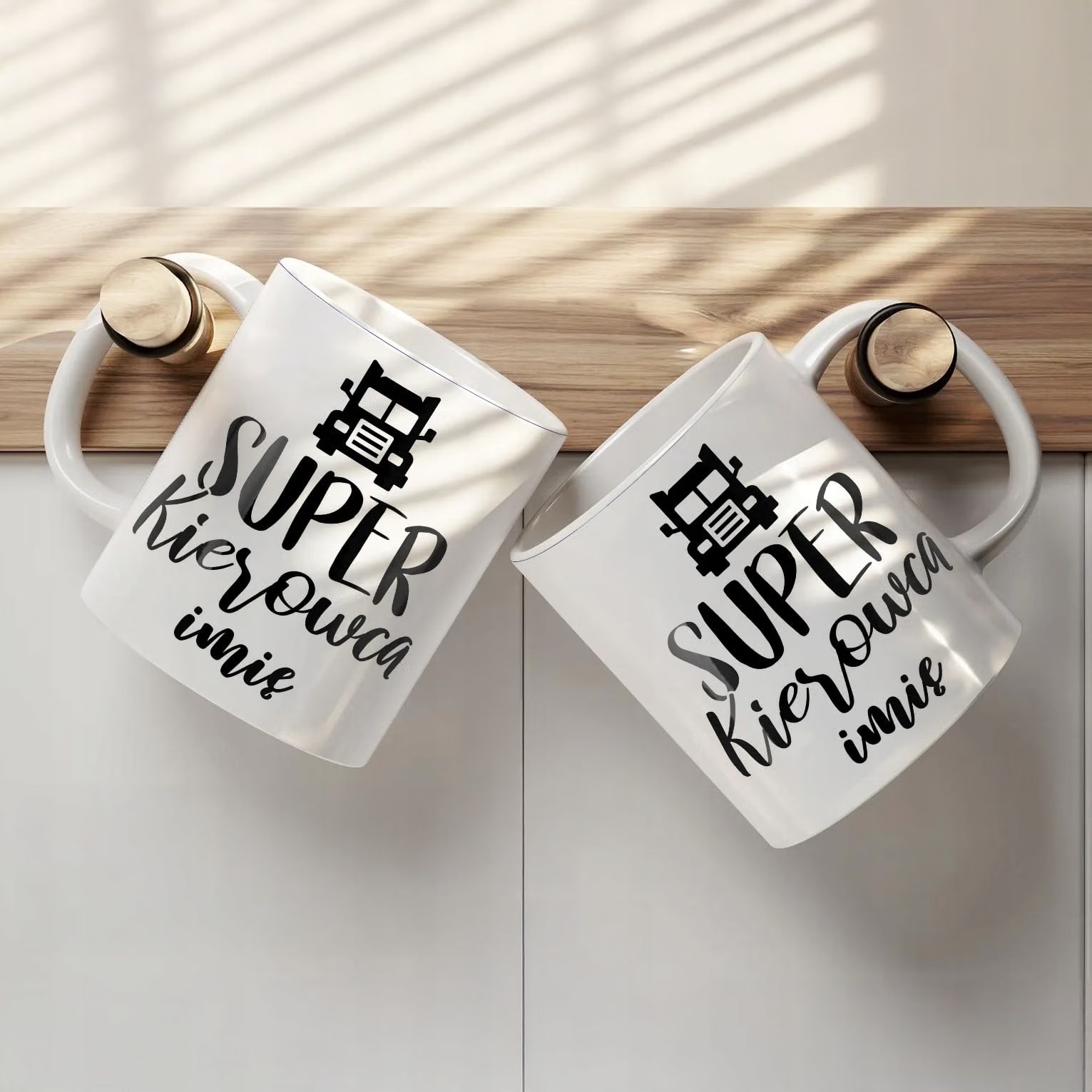 Kubek Ceramiczny Personalizowany Super Kierowca Prezent Upominek