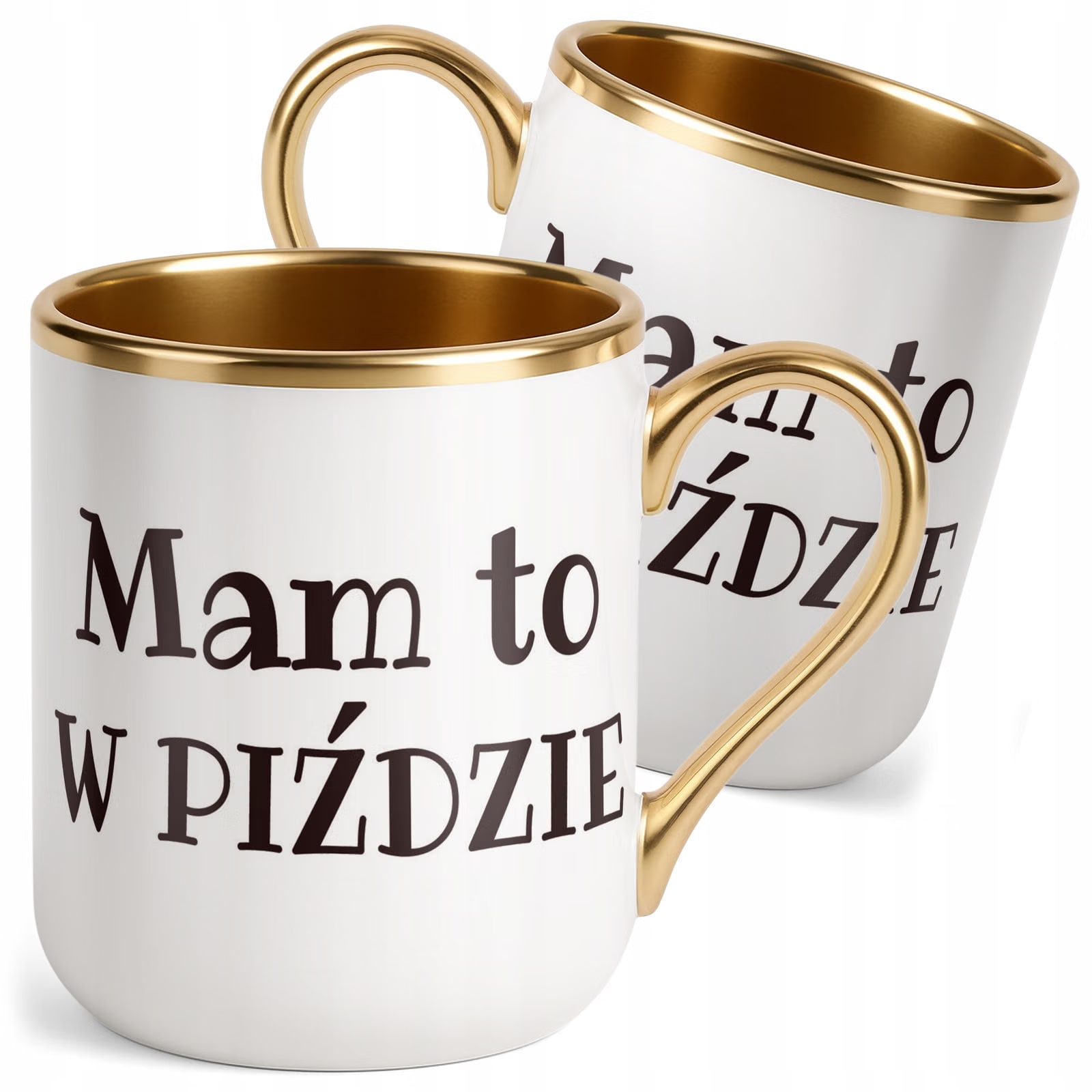 Kubek Premium Złoty Mam To W Piź**ie Śmieszny Zabawny Prezent