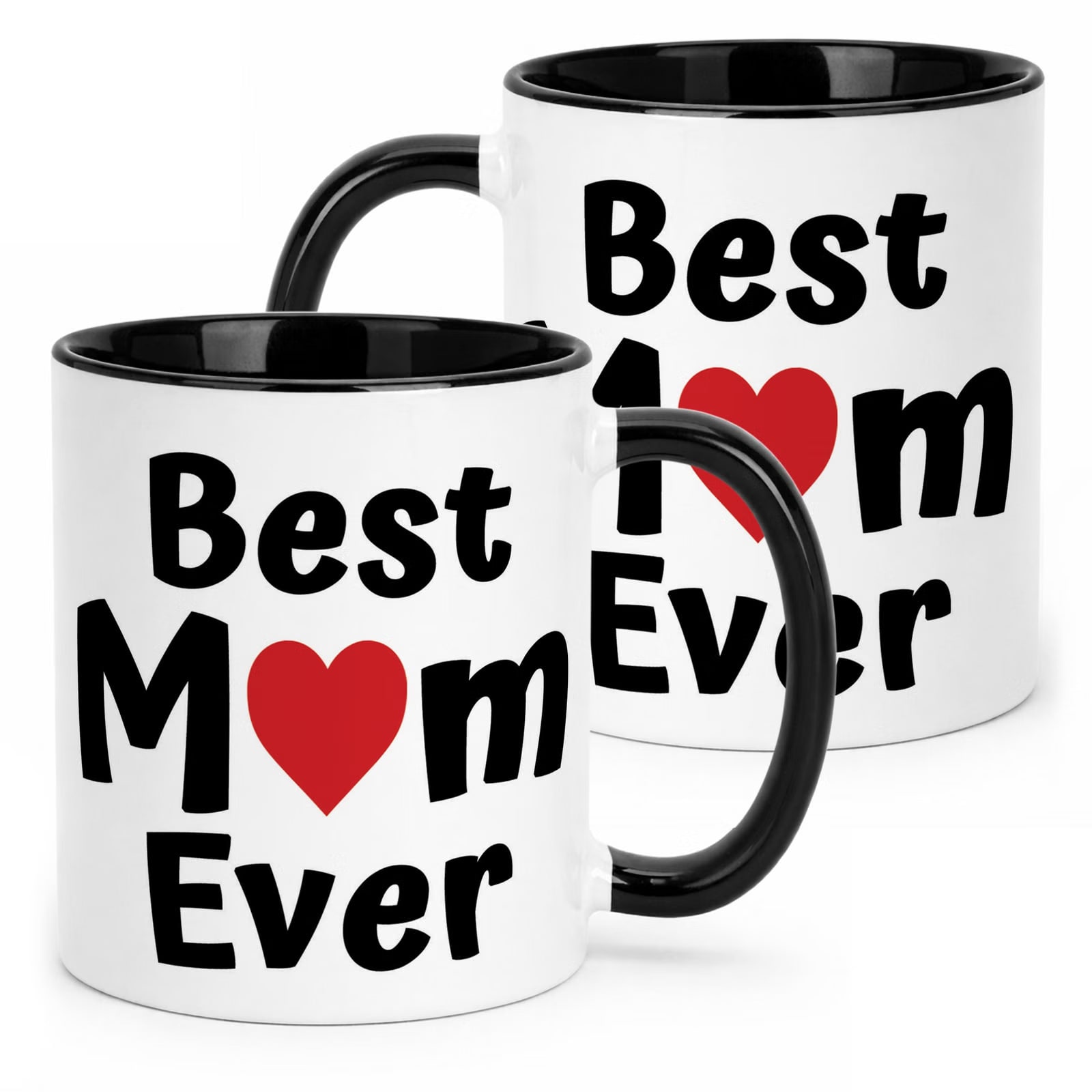 Kubek Czarny Dzień Matki Best Mom Ever Prezent Dla Mamy
