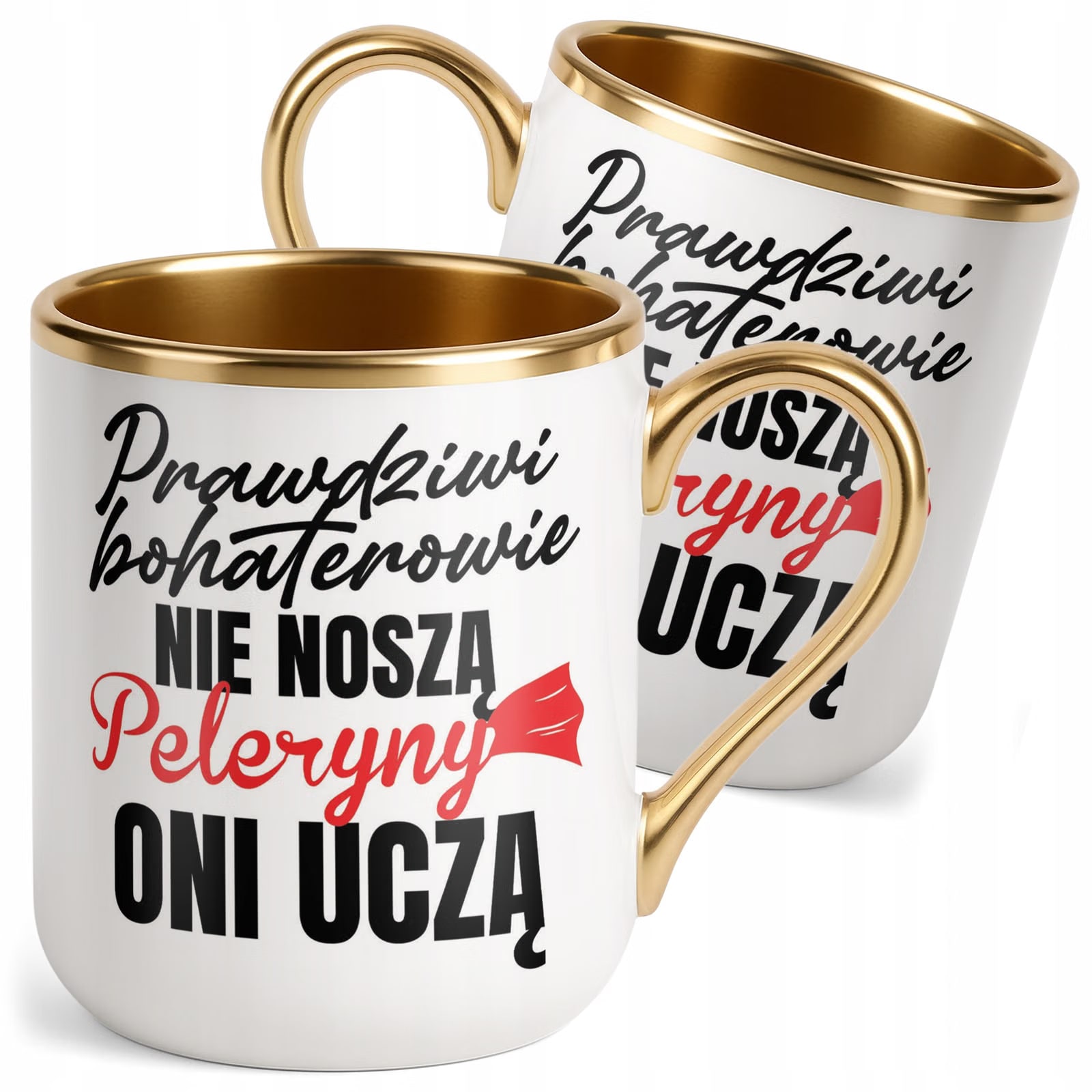Kubek Premium Złoty Dzień Nauczyciela Dla Nauczyciela Prezent