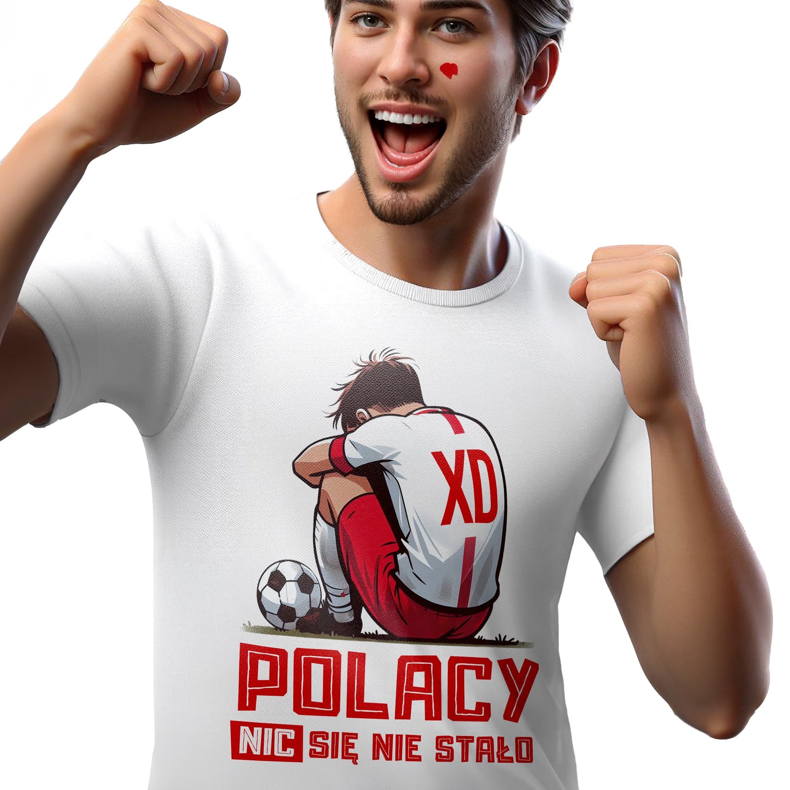 T-shirt koszulka męska kibica Polacy Nic Się Nie Stało Na Euro 2024