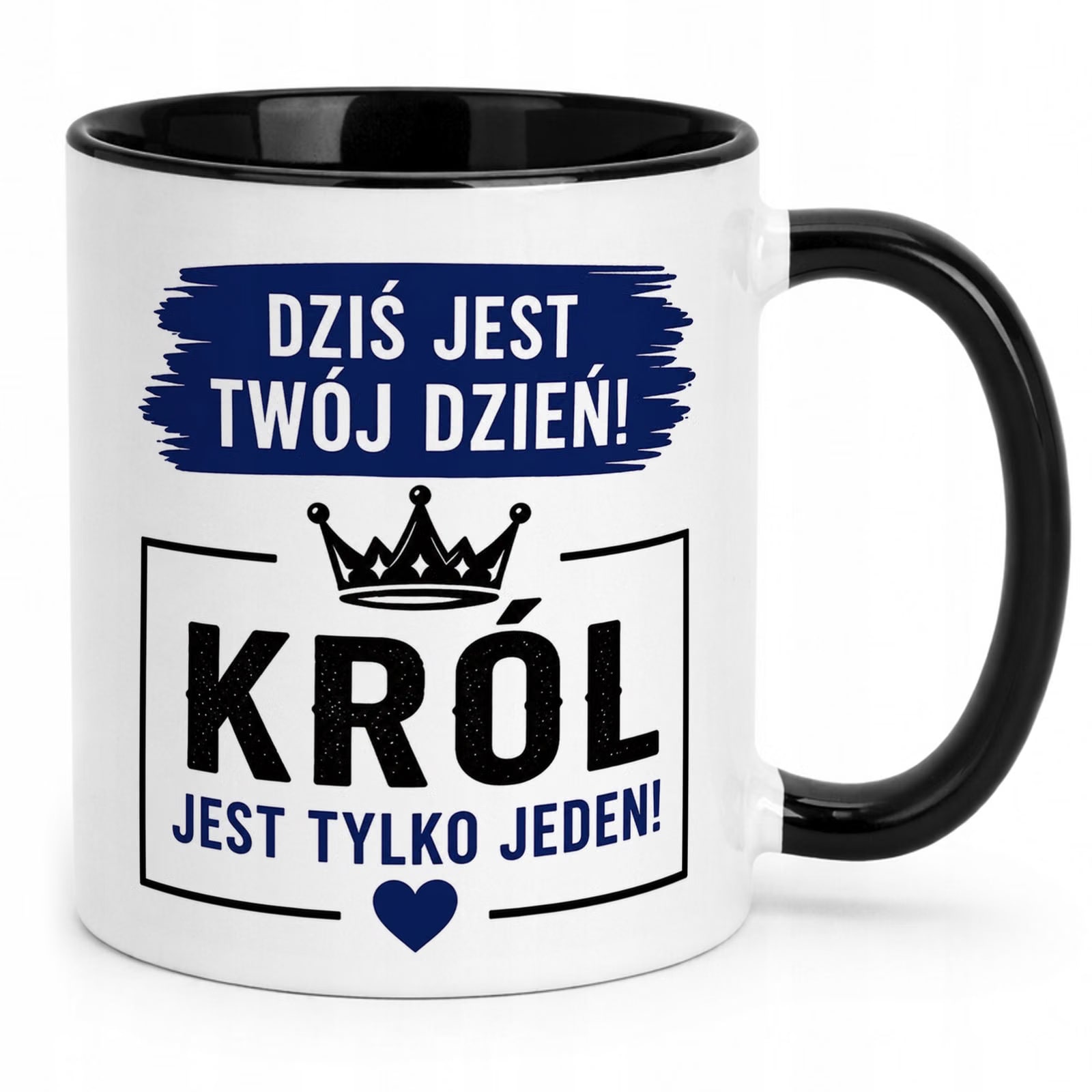 Czarny Kubek z nadrukiem Dzień Chłopaka Dla Mężczyzny Upominek Prezent