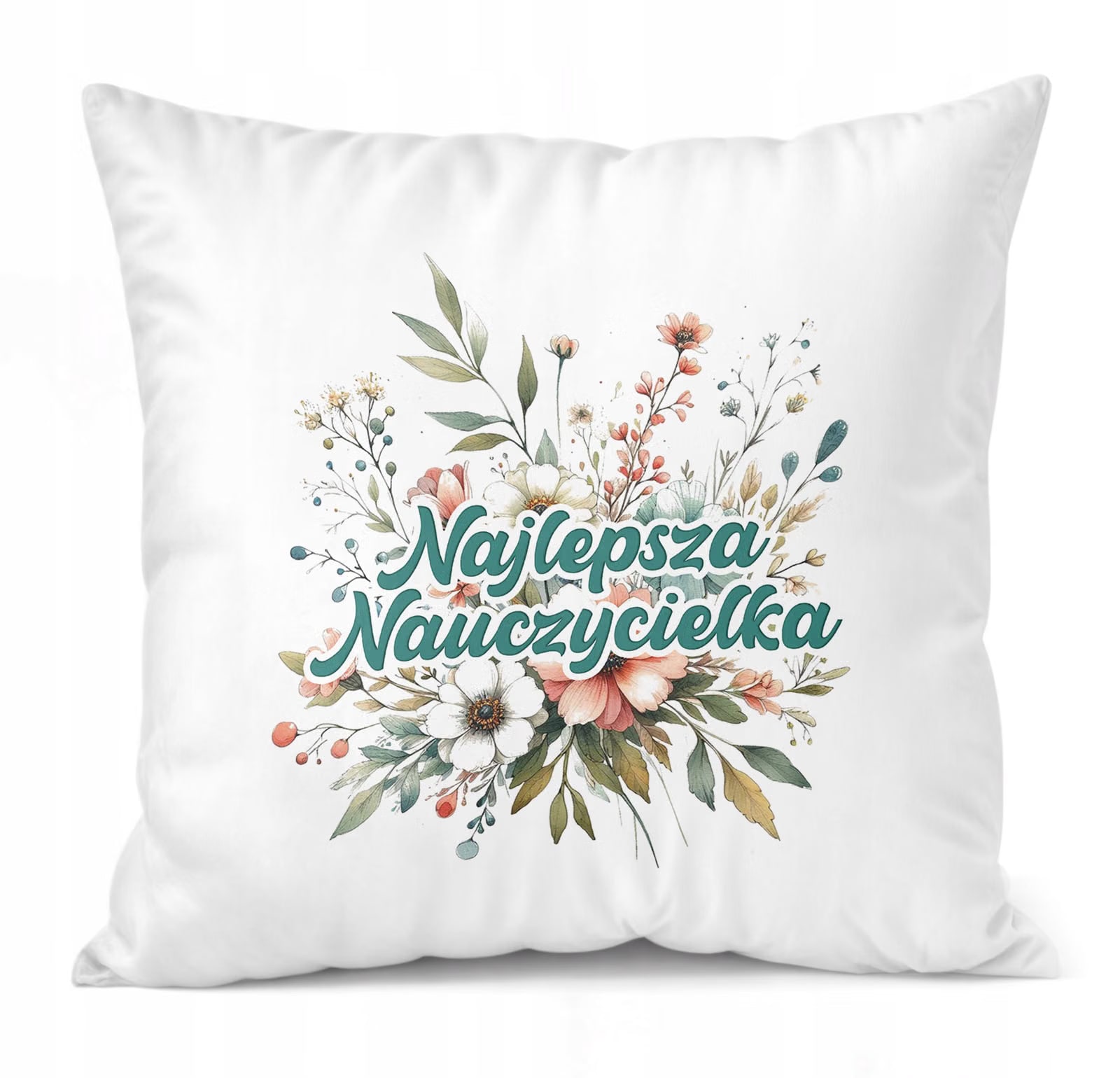 Poduszka Jasiek 38x38cm z Nadrukiem Dzień Nauczyciela Prezent Upominek