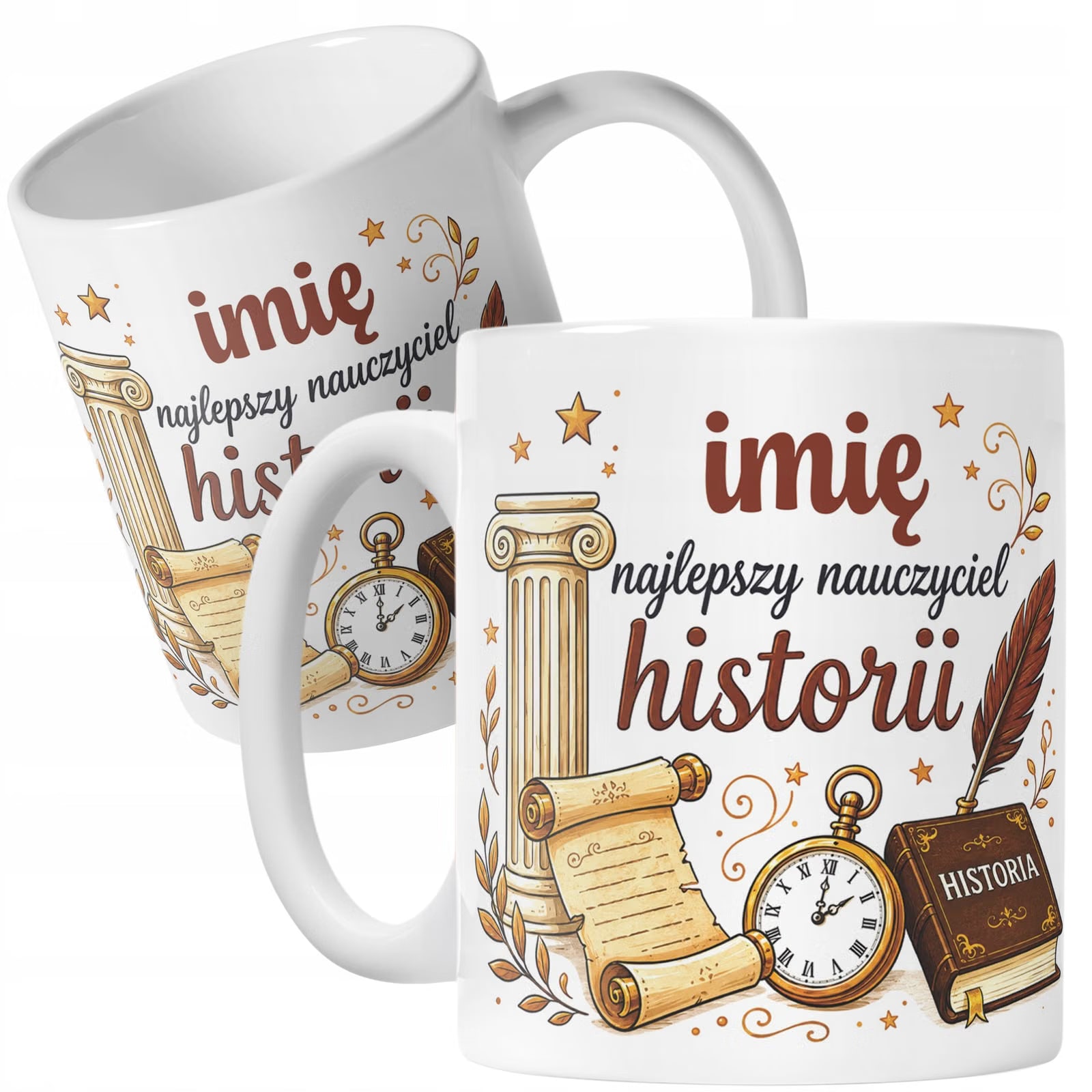 Kubek z Imieniem Dzień Nauczyciela Zakończenie Roku Historia Prezent