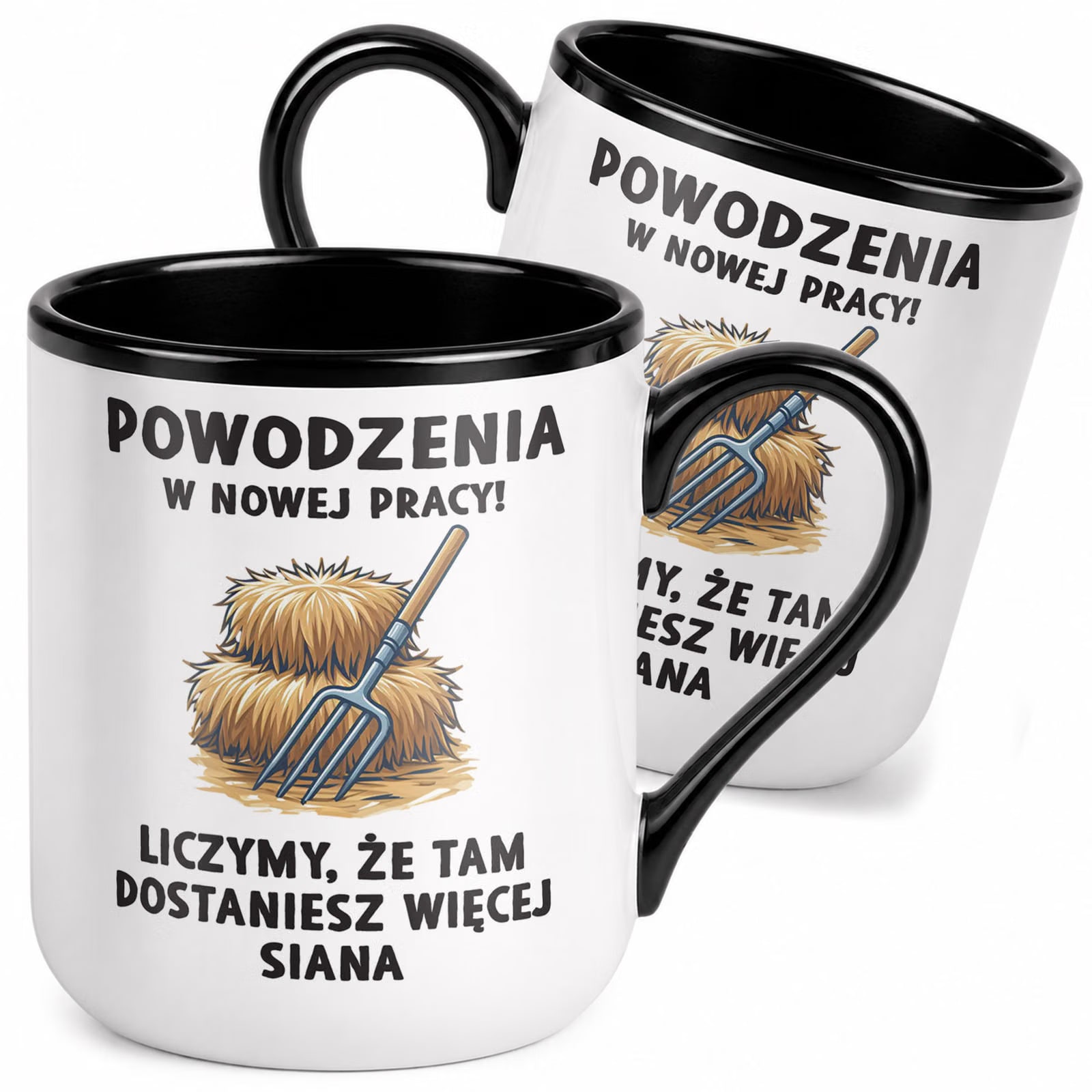 Kubek z nadrukiem Premium Czarny Pożegnanie Odejście z Pracy Prezent