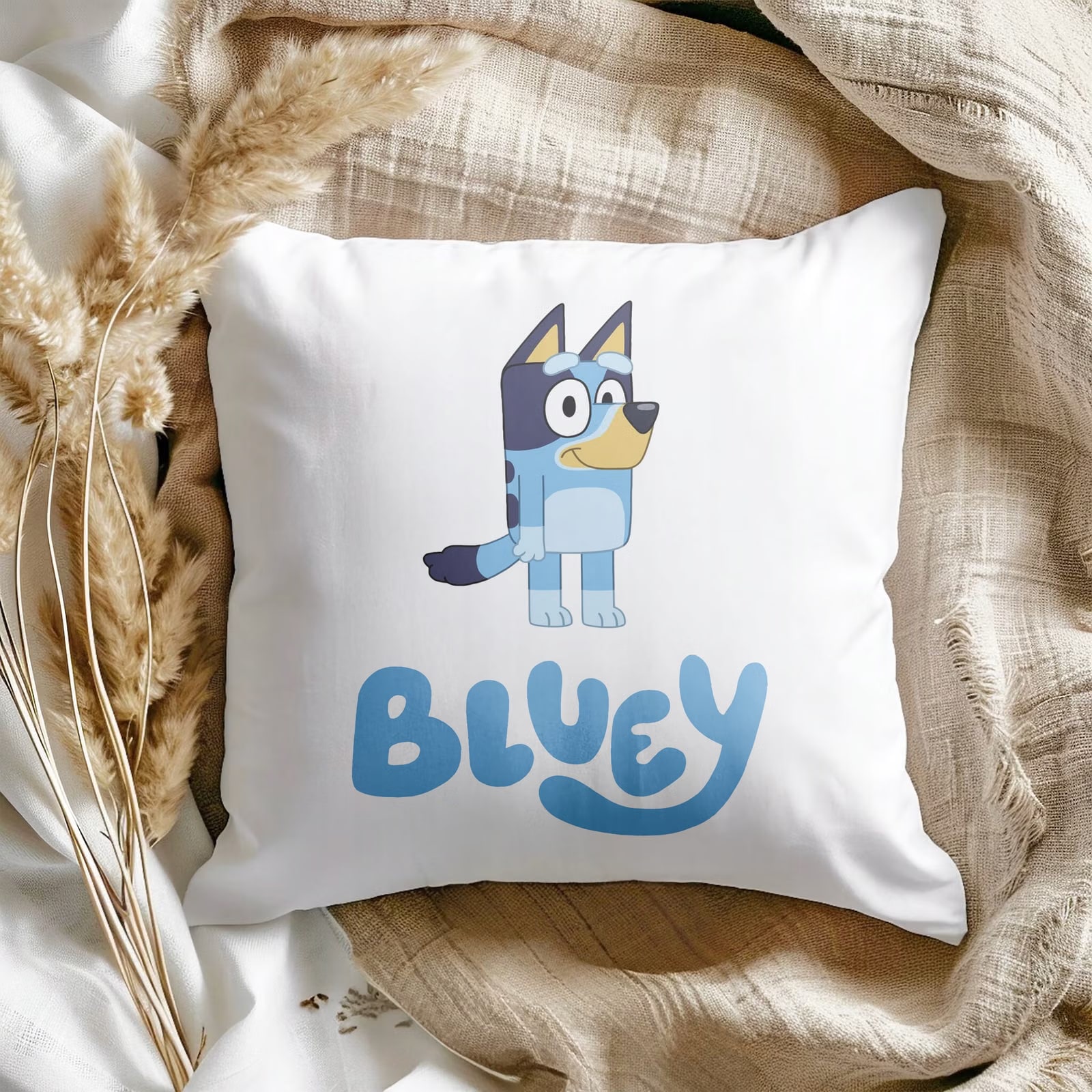 Poduszka 38x38cm Bluey Bingo Dla Fana Bajki Dla Dzieci Prezent