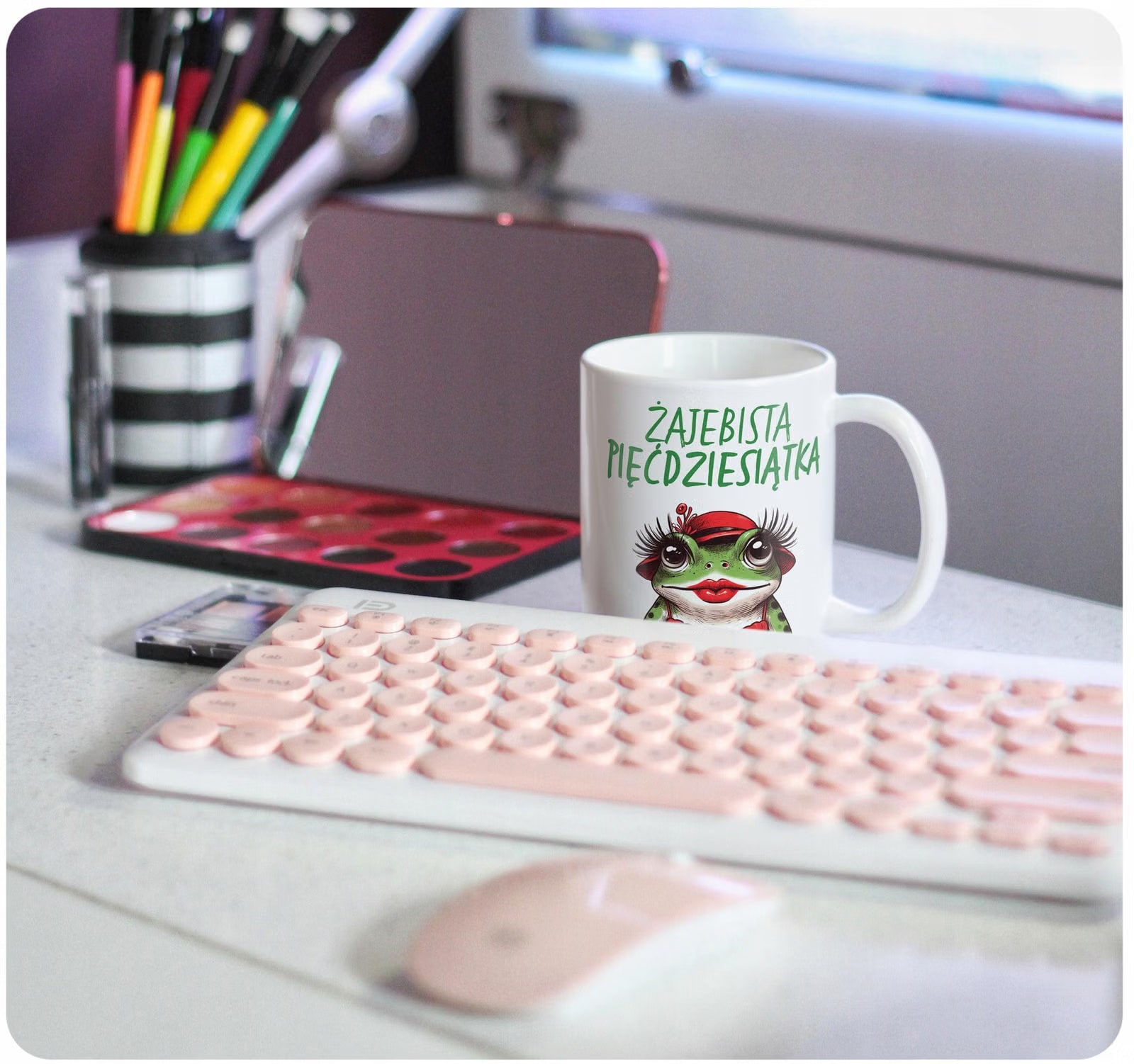 Kubek ceramiczny 330 ml Żajebista 50 Prezent Dla Kobiety Na 50 Urodziny