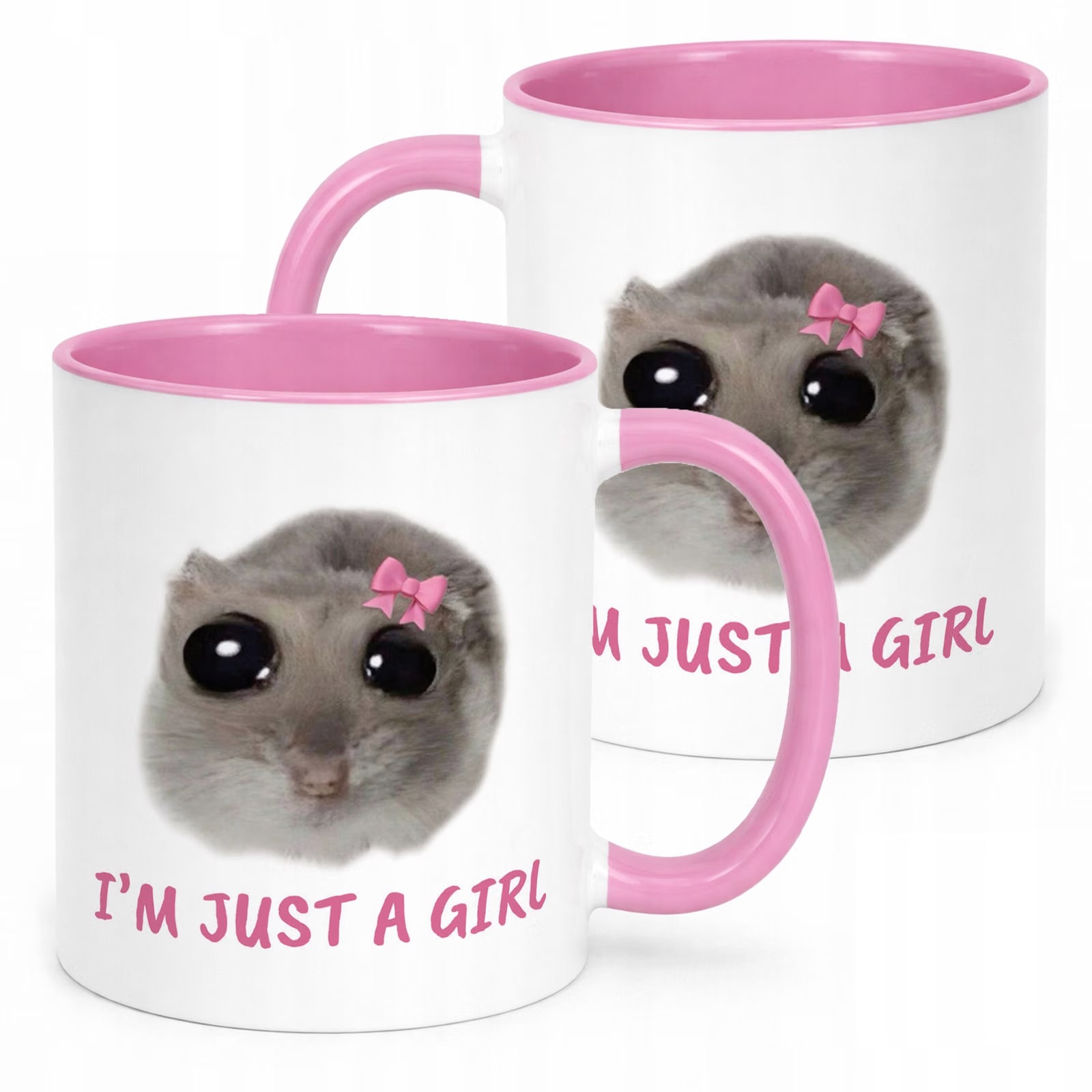 Kubek Różowy I’m Just A Girl Dla Dziewczyny Prezent Upominek