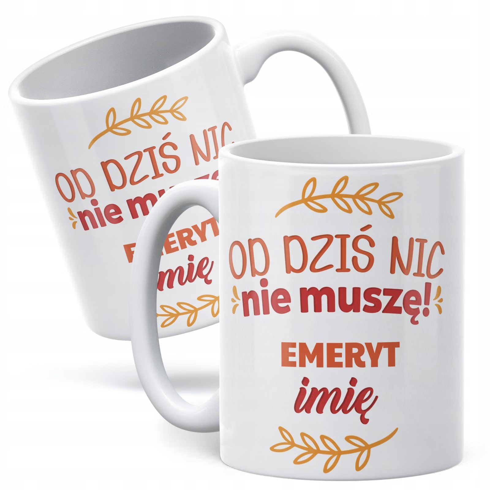 Kubek ceramiczny Personalizowany z okazji Emerytury Dla Emeryta Prezent