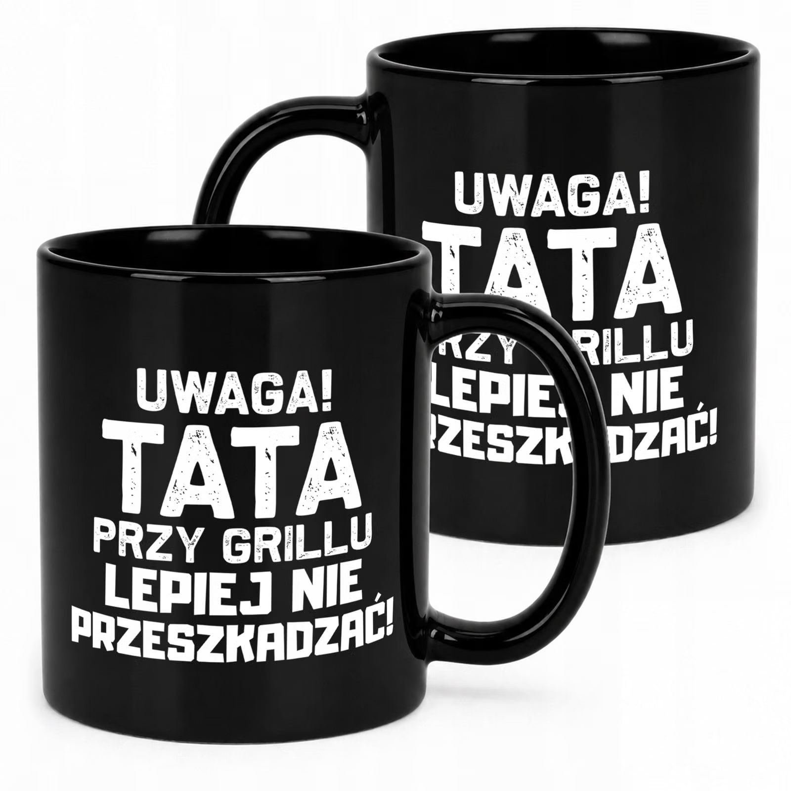 Prezent na Dzień Ojca kubek czarny dla taty wyjątkowy upominek dla tatusia