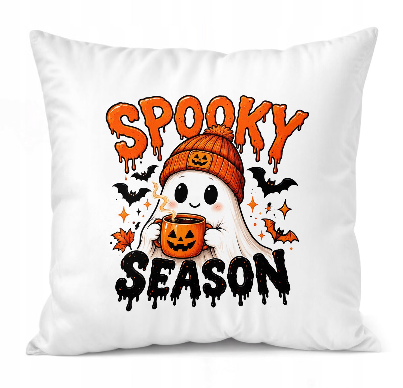 Poduszka Jasiek 38x38cm z Nadrukiem Halloween Jesień Prezent Upominek