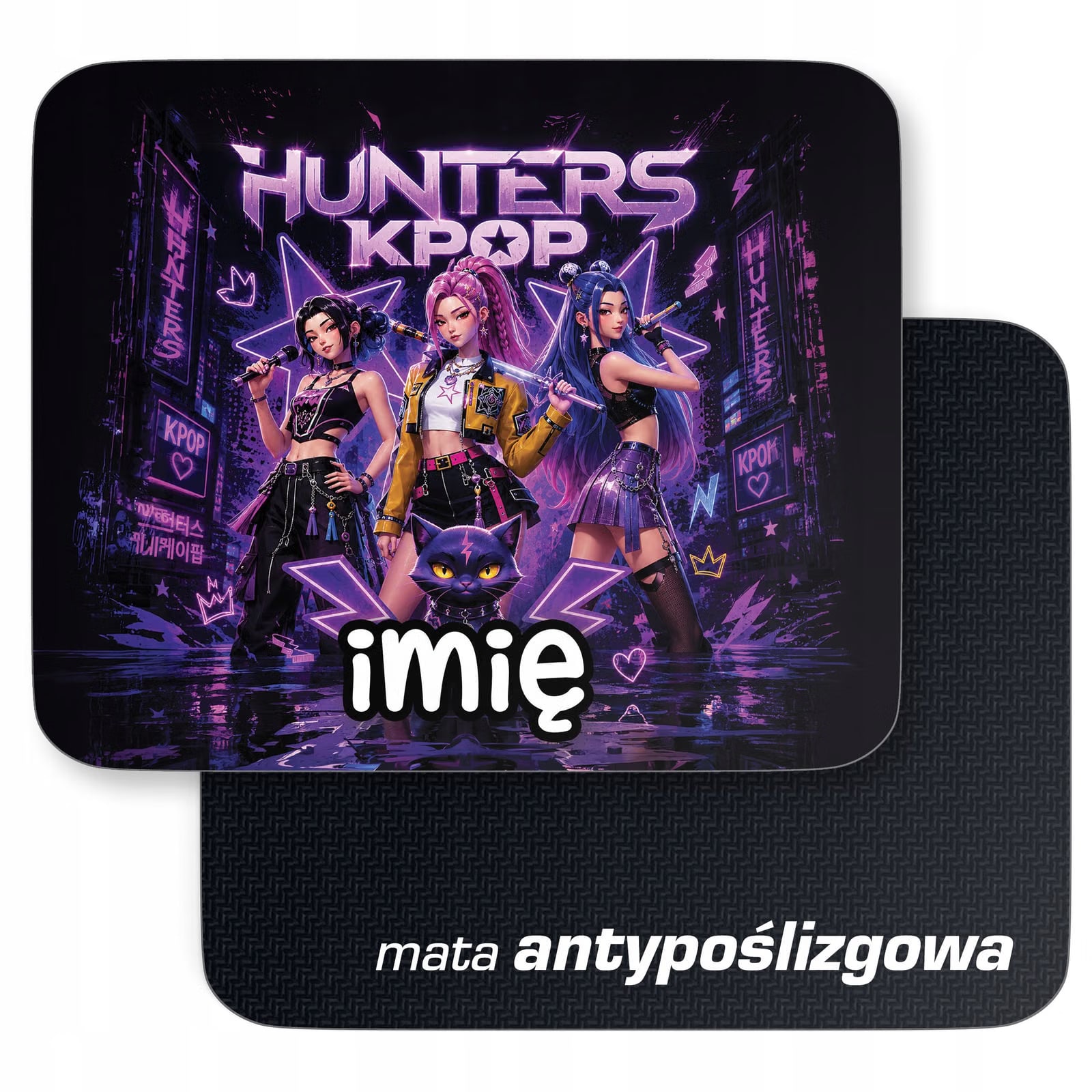 Podkładka pod mysz personalizowana z nadrukiem Łowczynie Kpop dla graczy