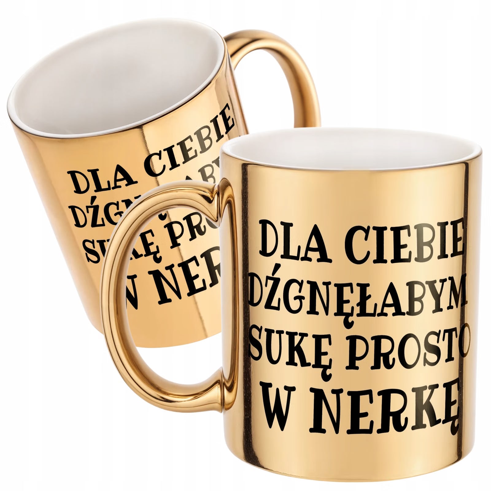 Złoty kubek Dla Ciebie Dźgnęłabym Sarkastyczny Zabawny Prezent