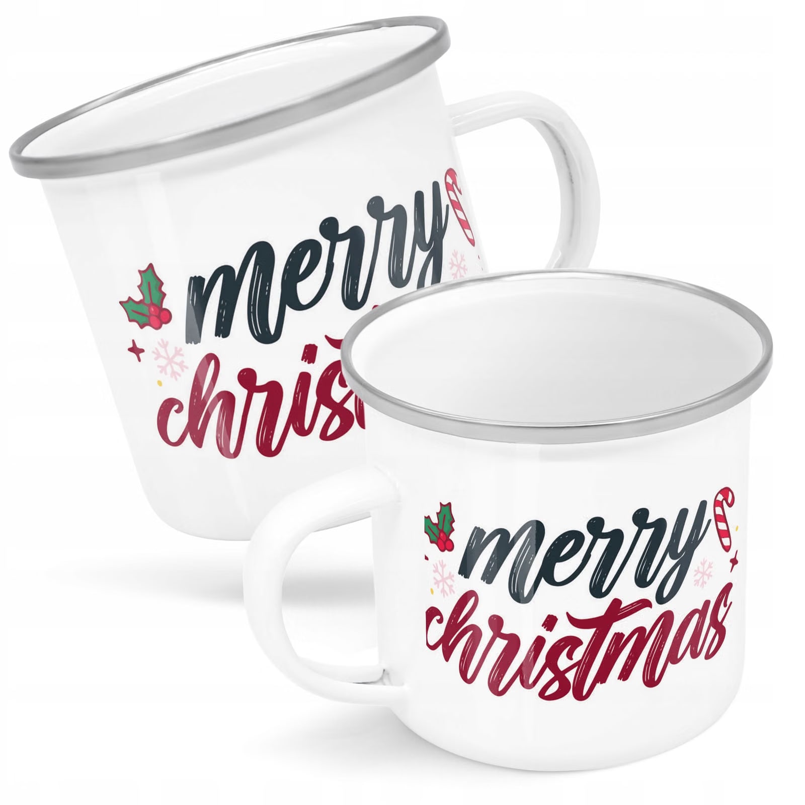 Kubek Emaliowany Boże Narodzenie Mikołajki Merry Christmas Prezent